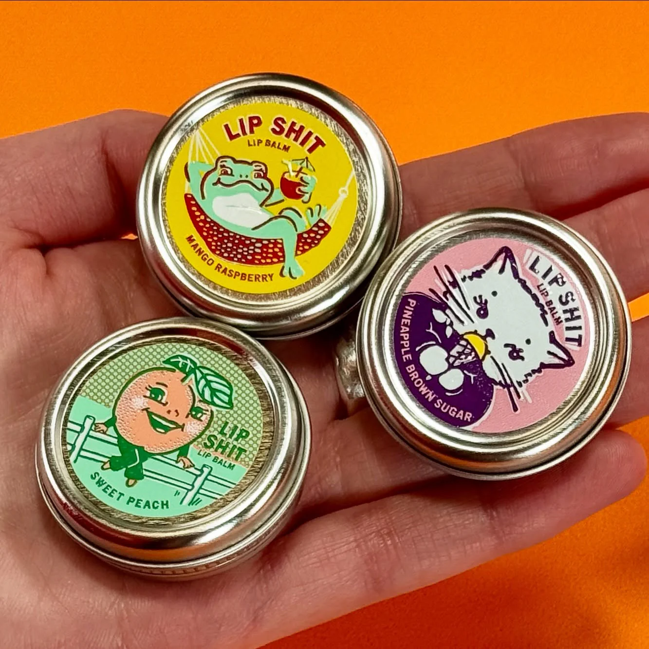 Lip Shit Lip Balm Mango Raspberry Beeswax Formula | Lip Moisturizer in Tin | .3oz | BlueQ at GetBullish - Image 13