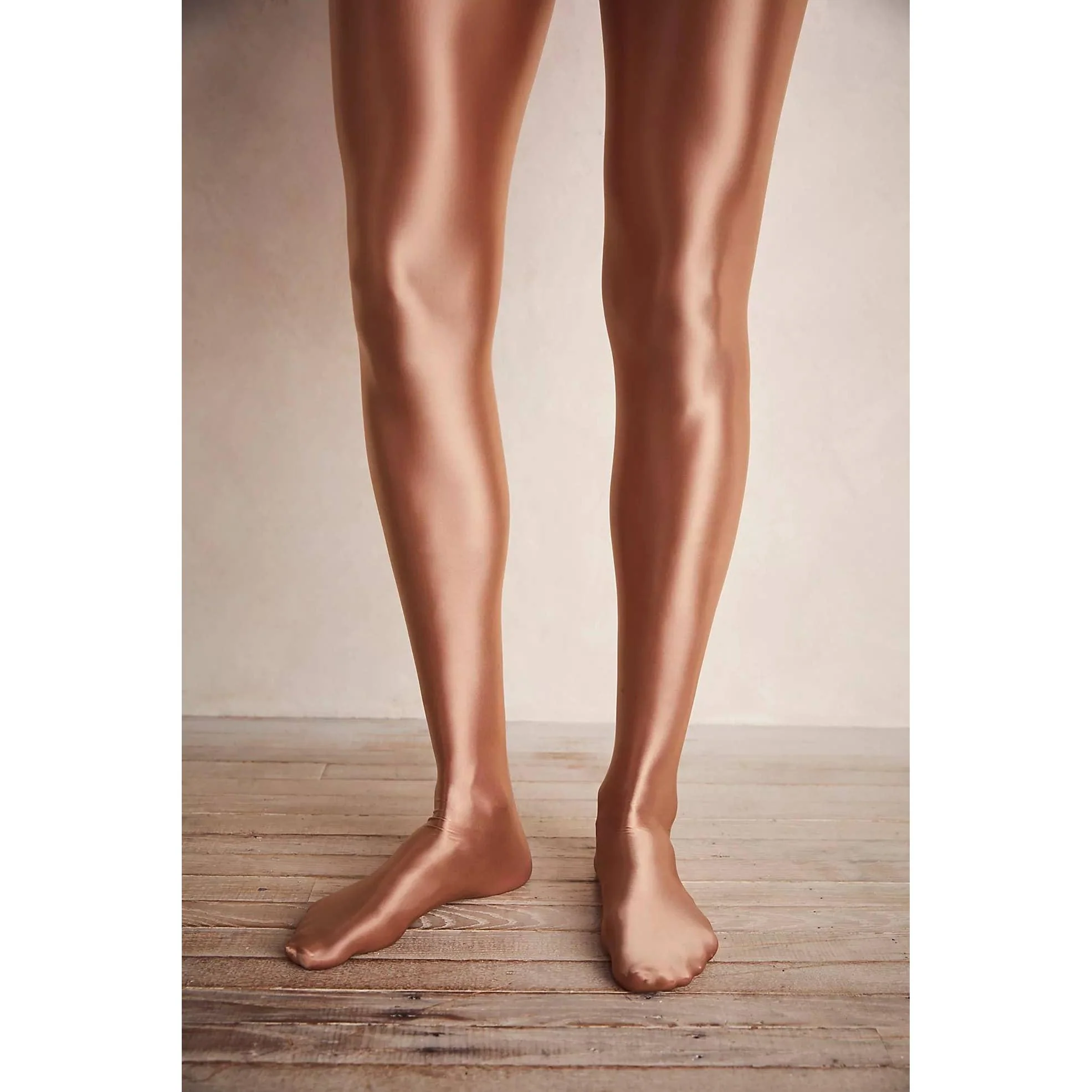 High Heel Jungle Liquid Mercury Tights in Tan or Black [Sizes SM-ML] - Image 4