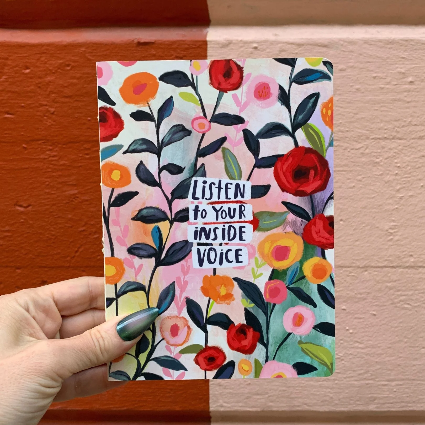 Listen To Your Inside Voice  Double-Sided Journal | 160 Lined Pages Motivational Quotes Notebook - Image 2