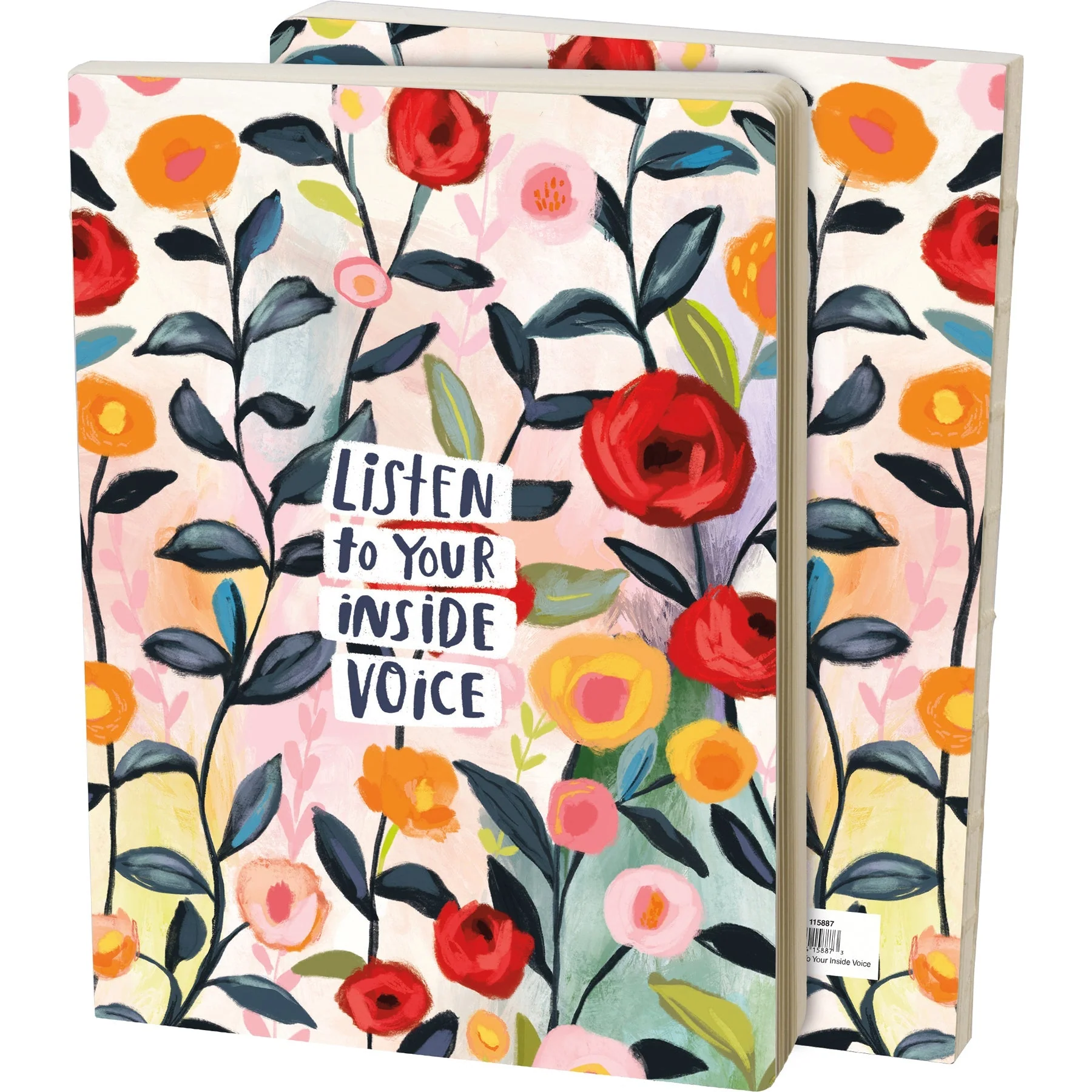Listen To Your Inside Voice  Double-Sided Journal | 160 Lined Pages Motivational Quotes Notebook - Image 4