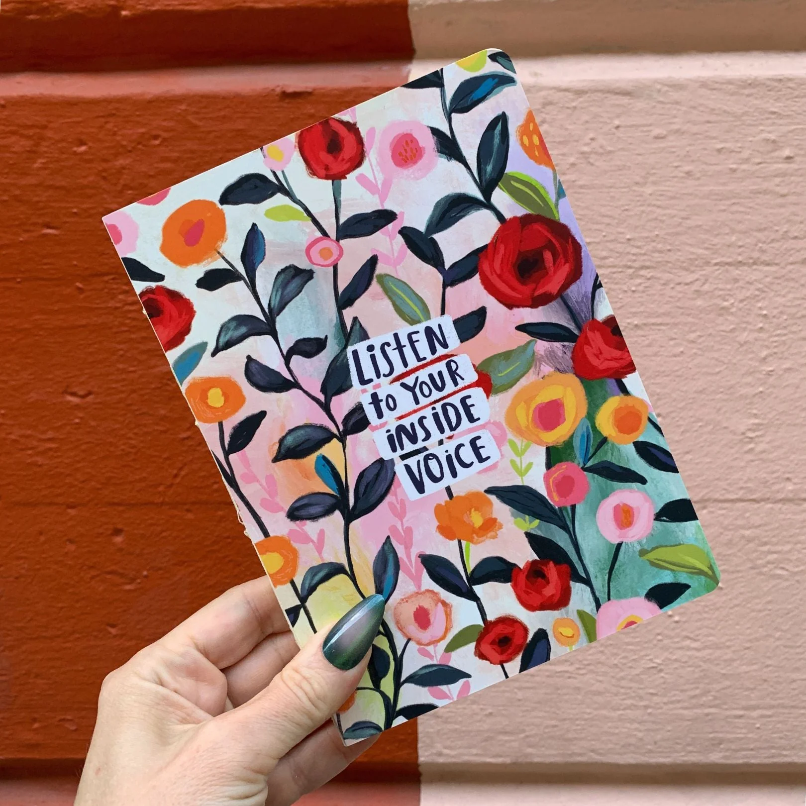 Listen To Your Inside Voice  Double-Sided Journal | 160 Lined Pages Motivational Quotes Notebook - Image 7