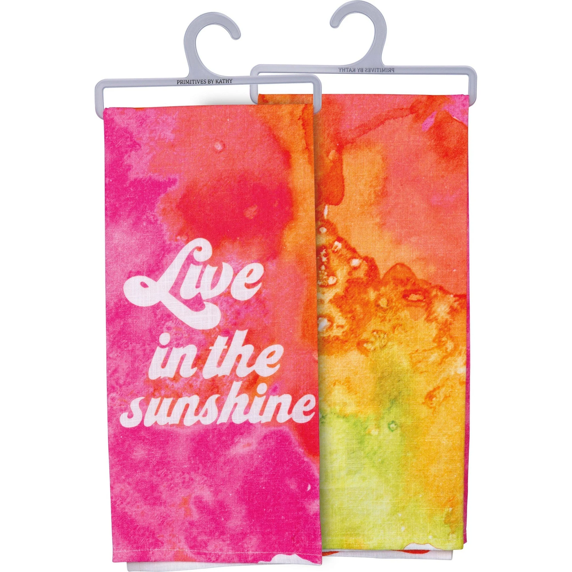 Live In The Sunshine Dish Cloth Towel | All-Over Dye Design | Retro-Inspired | 18" x 28" - Image 4