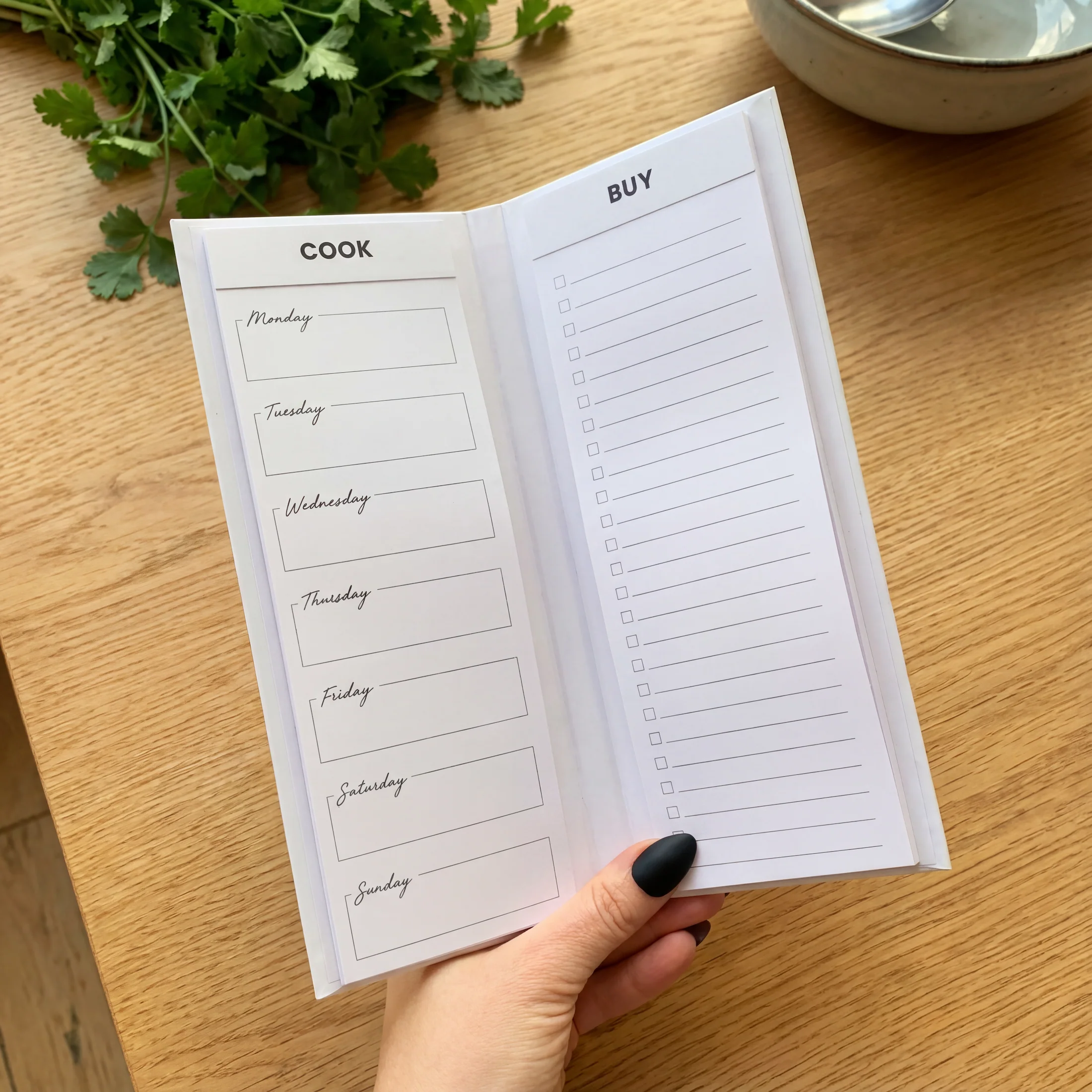 Live Organically Weekly Meal Planner | Hardbound | White and Rose Gold - Image 8
