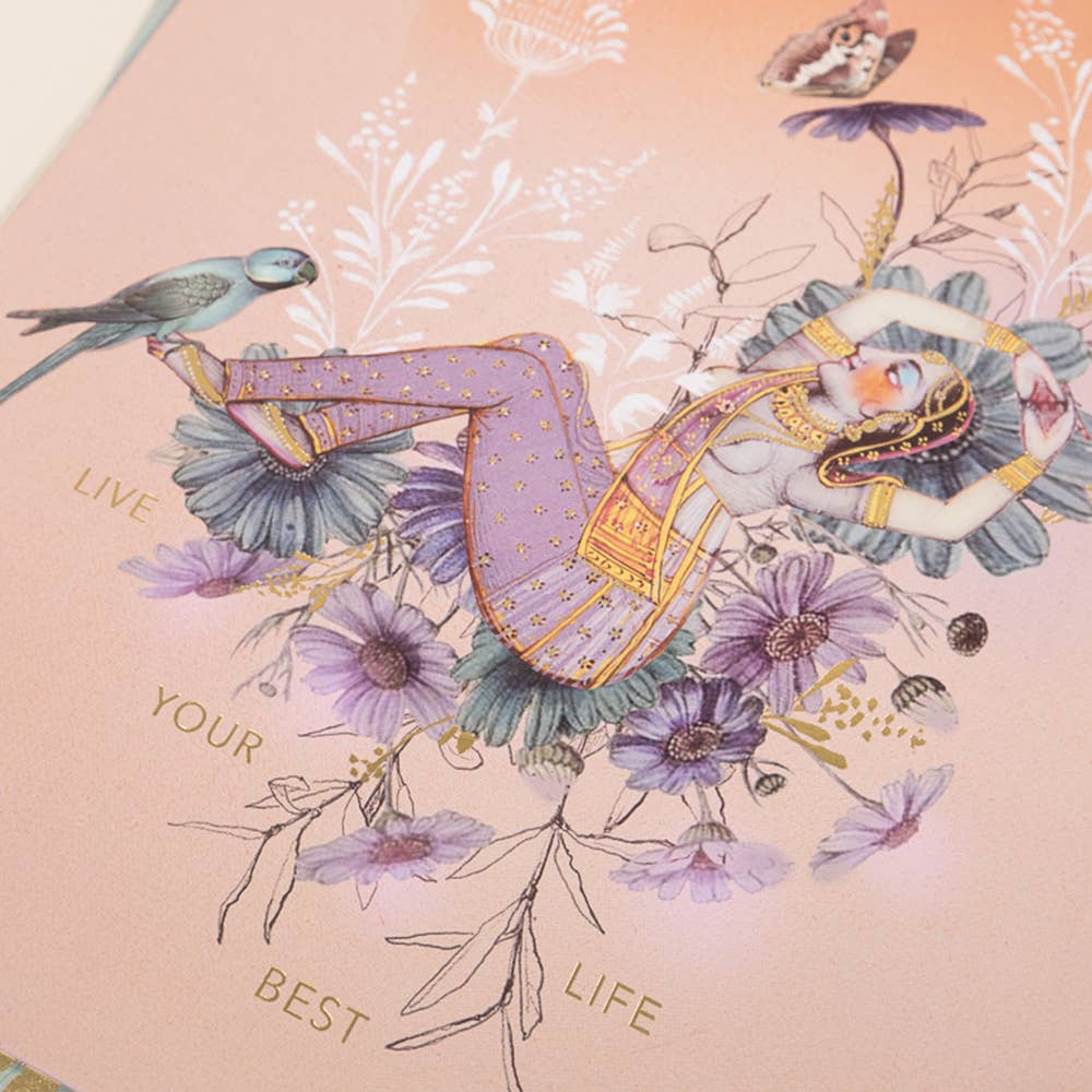 Live Your Best Life 11" x 14" Art Print | Pre-Hung with Silk Ribbon for Easy Hanging | Gift for Her - Image 3