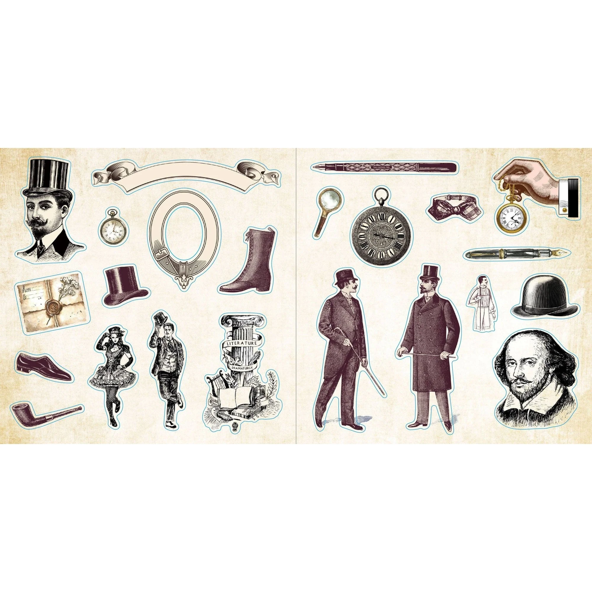 Loads of Ephemera Stickers | An Unforgettable Vintage Sticker Book | 580 Decals - Image 10