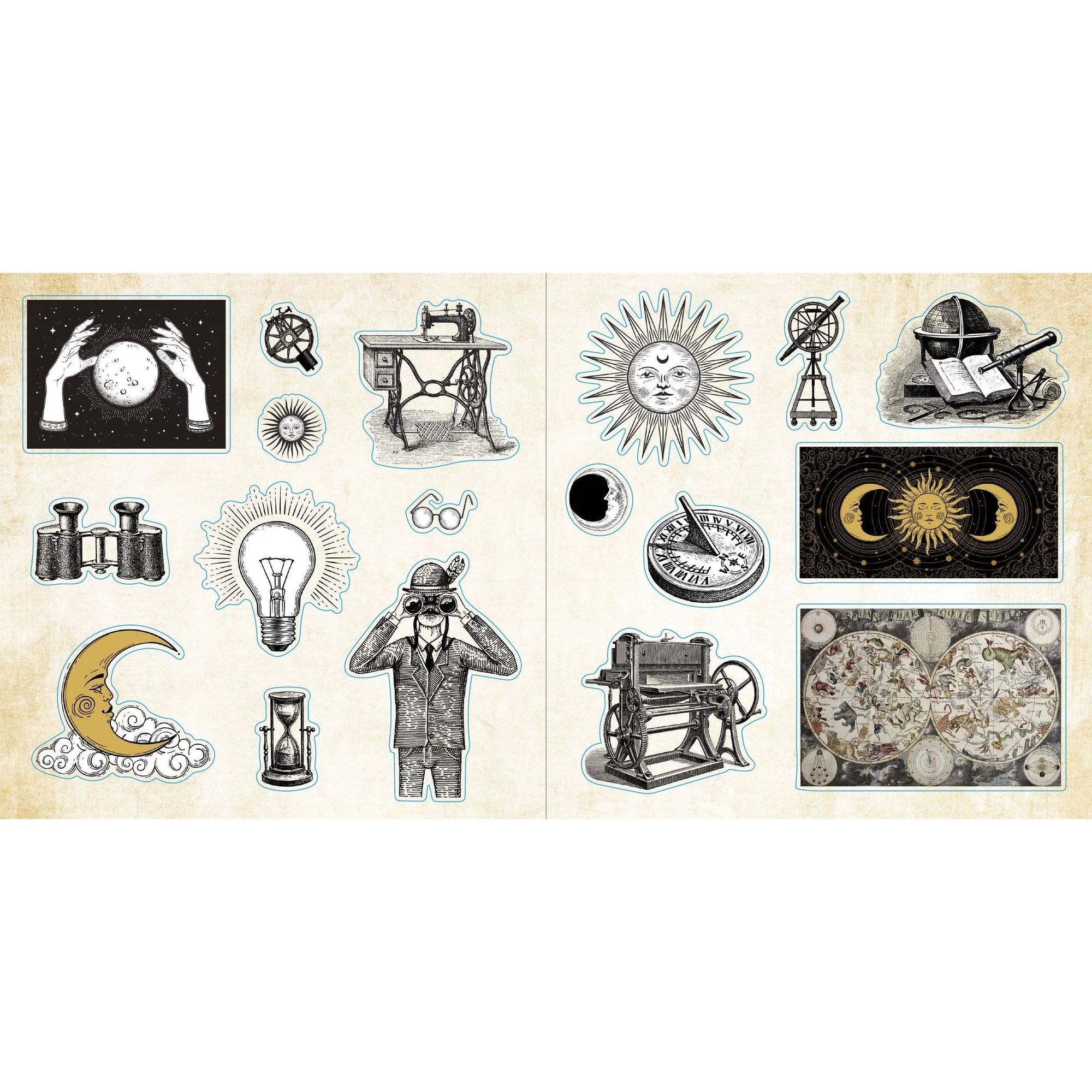 Loads of Ephemera Stickers | An Unforgettable Vintage Sticker Book | 580 Decals - Image 17