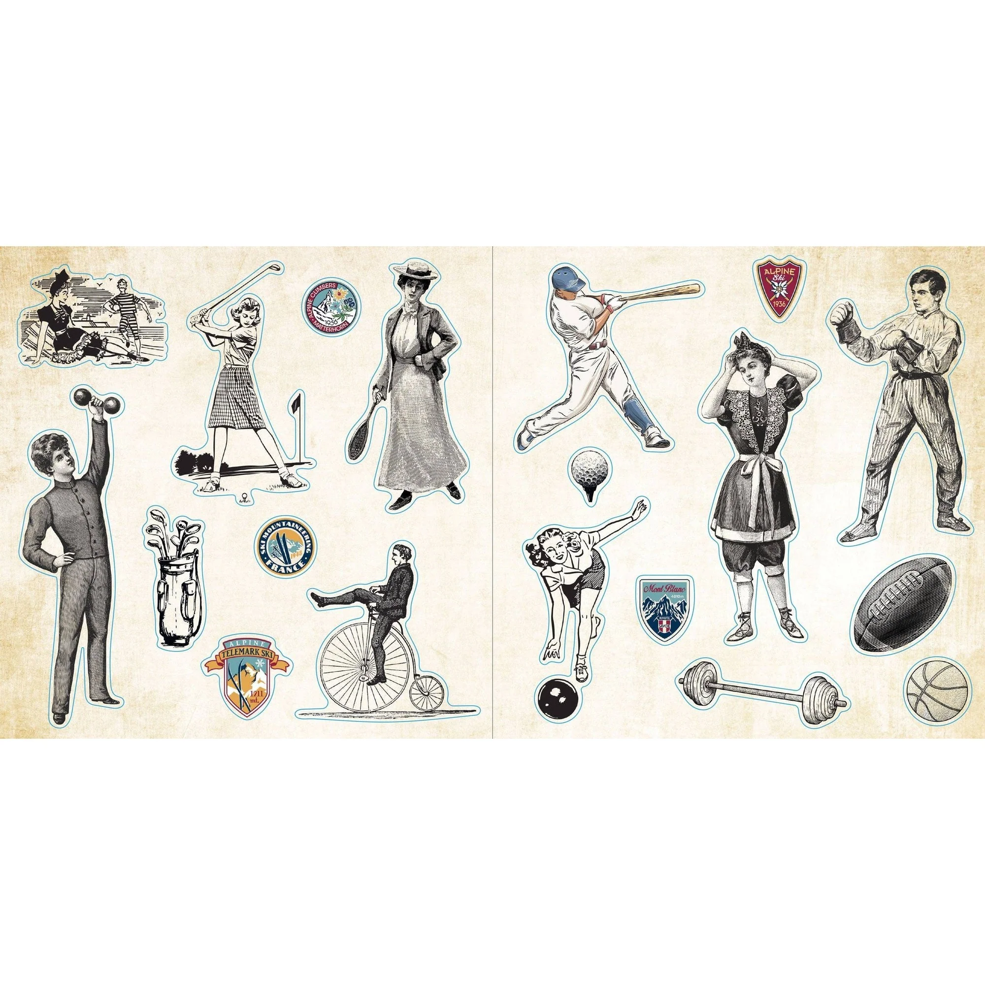 Loads of Ephemera Stickers | An Unforgettable Vintage Sticker Book | 580 Decals - Image 21