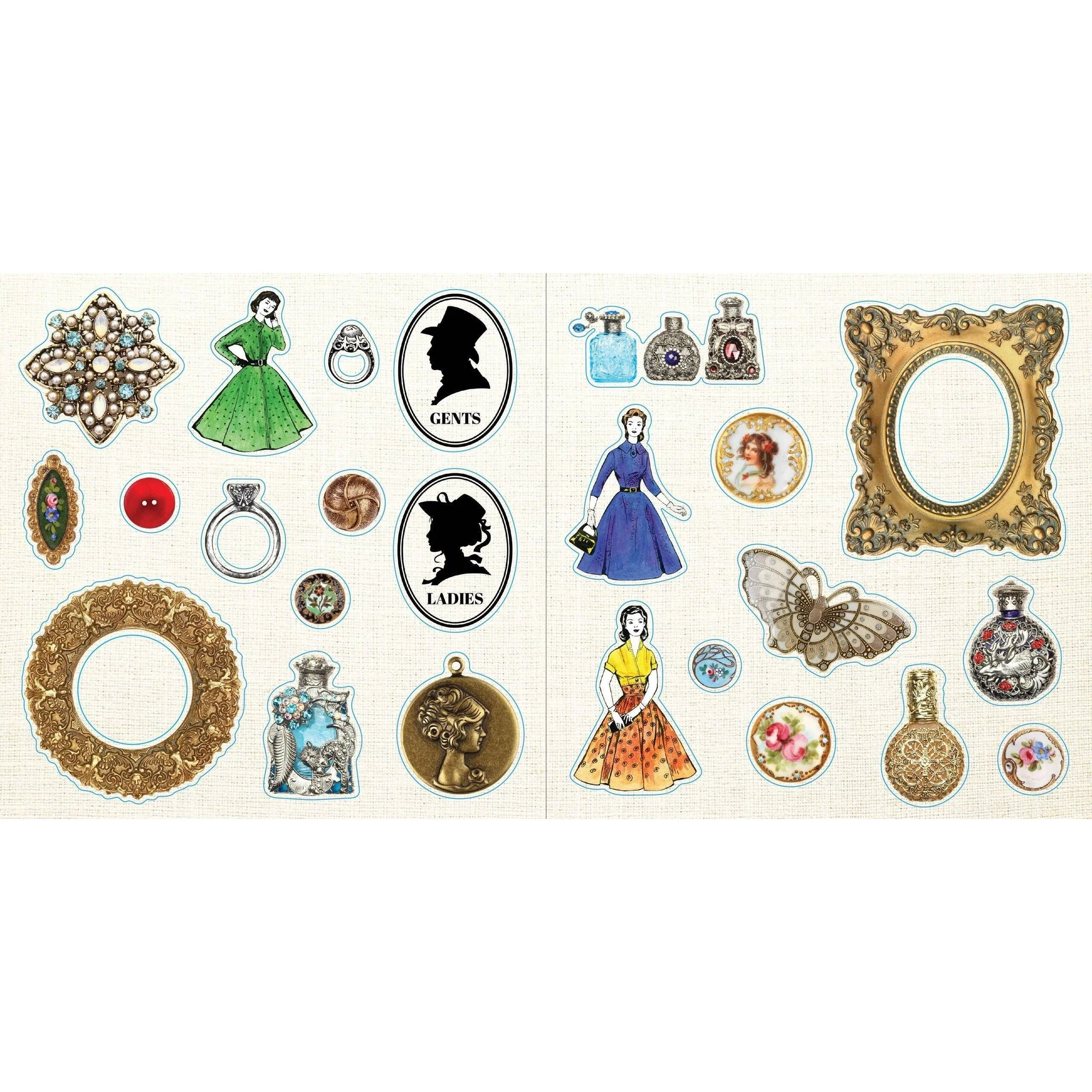 Loads of Ephemera Stickers | An Unforgettable Vintage Sticker Book | 580 Decals - Image 22