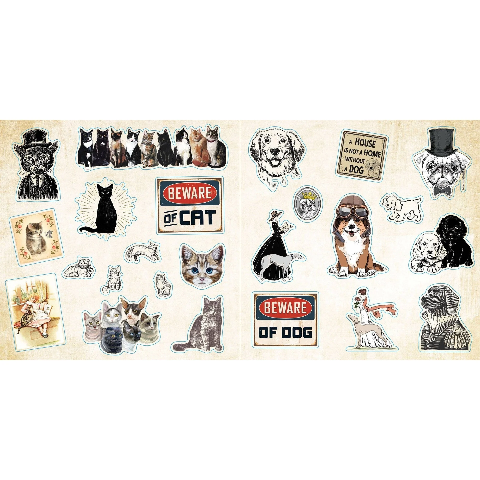 Loads of Ephemera Stickers | An Unforgettable Vintage Sticker Book | 580 Decals - Image 23