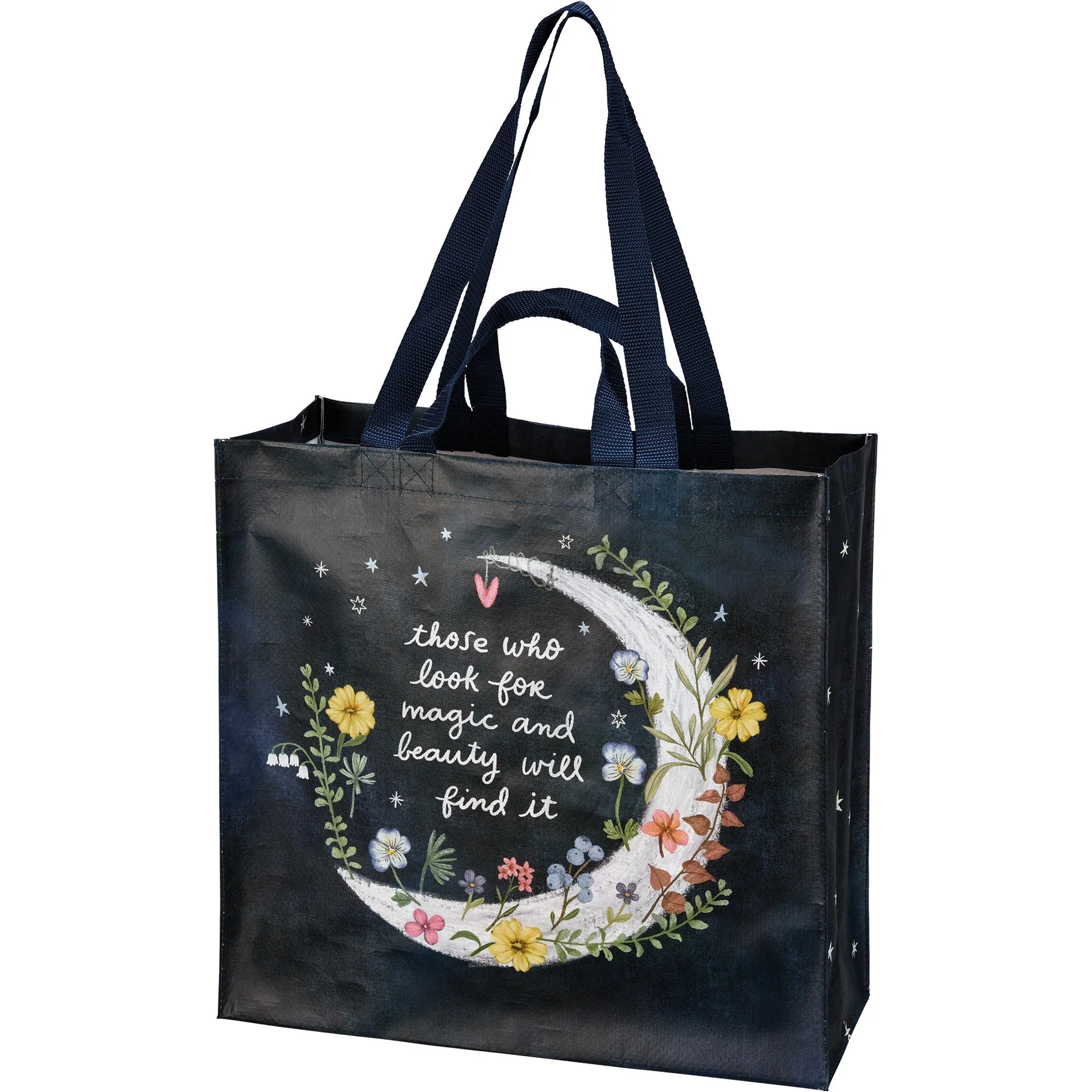 Look For Magic And Beauty Market Tote  | Daily Shopping Storage Bag | 15.50" x 15.25" x 6" - Image 4