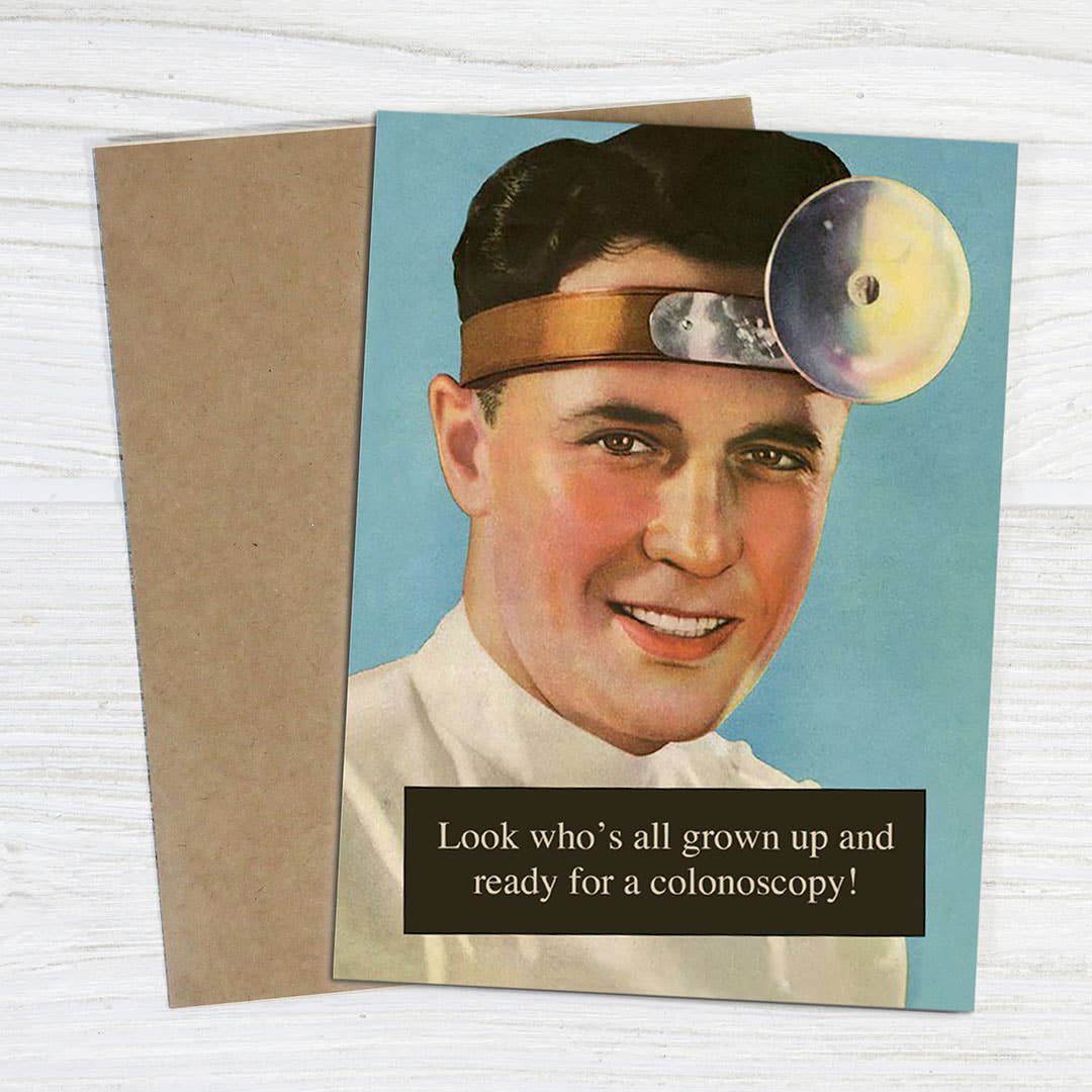 Look Who’s Grown Up! Ready for a Colonoscopy Birthday Card - Image 2