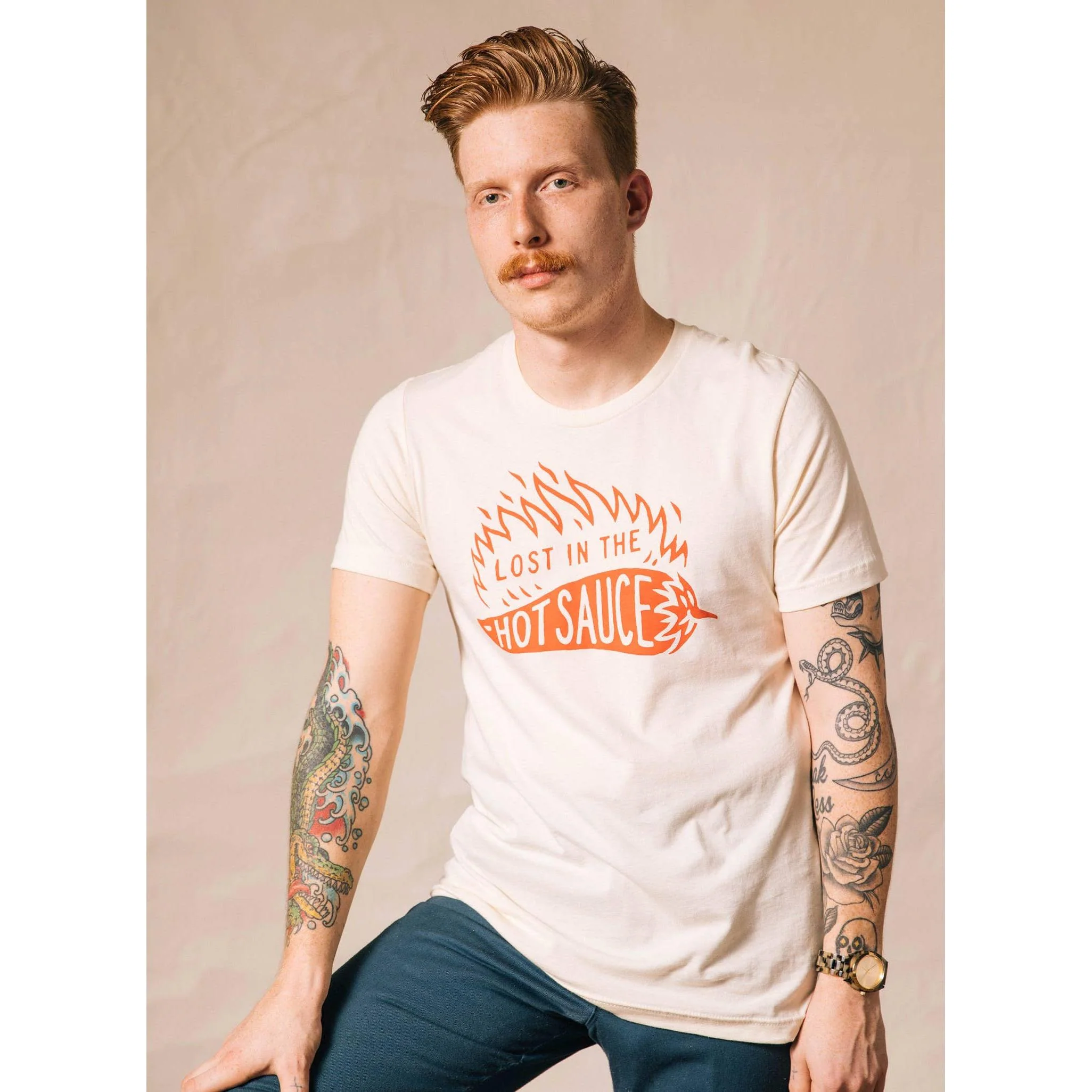 Lost in the Hot Sauce Unisex Tee [SM-2XL] - Image 5