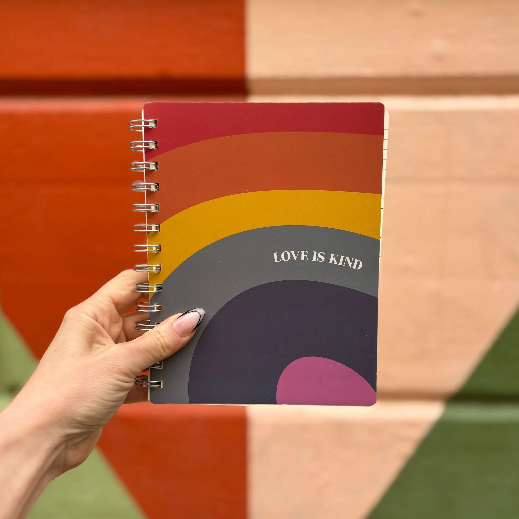 Love Is Kind Spiral Notebook | Rainbow Pride | 5.75" x 7.50"  | 120 Lined Pages - Image 4