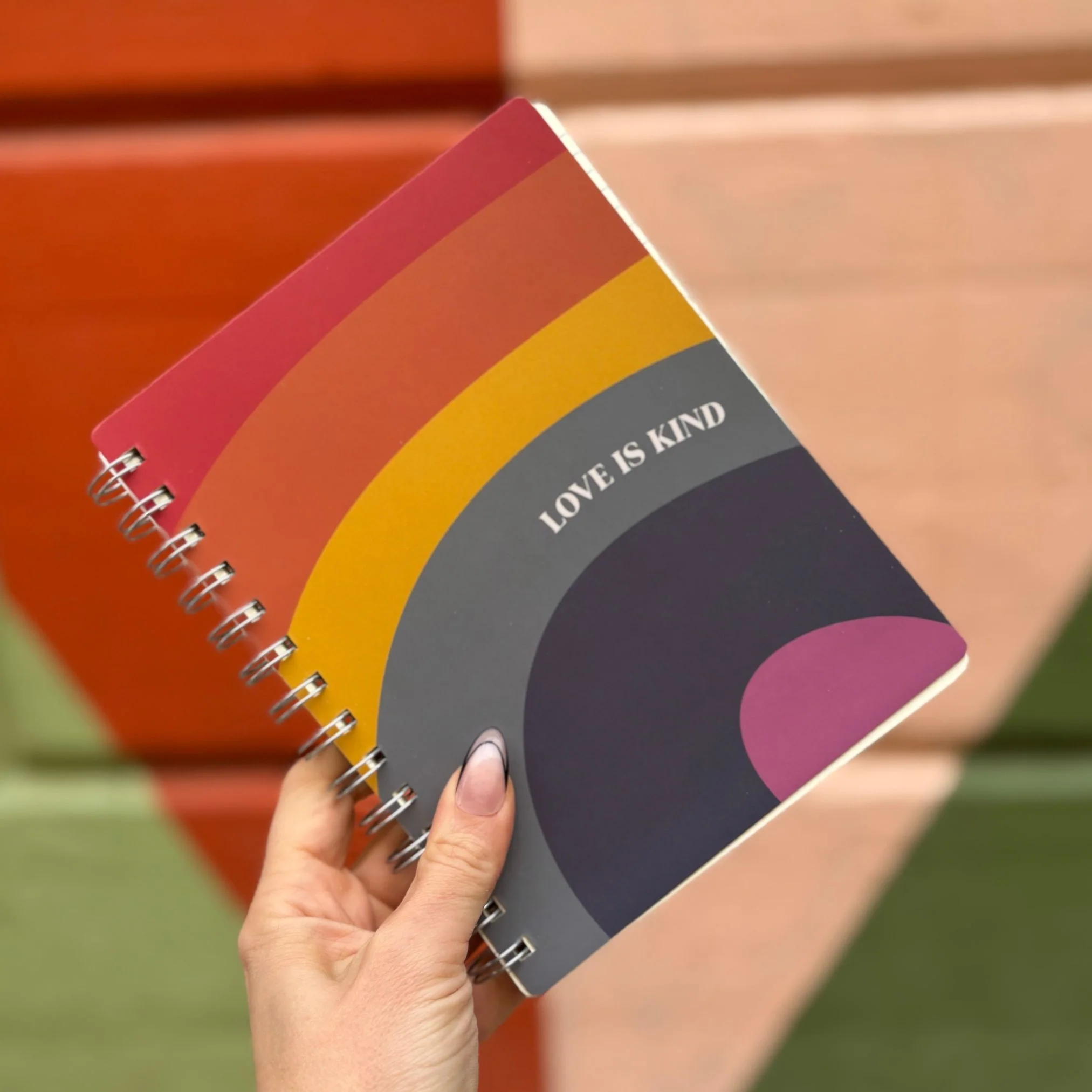 Love Is Kind Spiral Notebook | Rainbow Pride | 5.75" x 7.50"  | 120 Lined Pages - Image 5