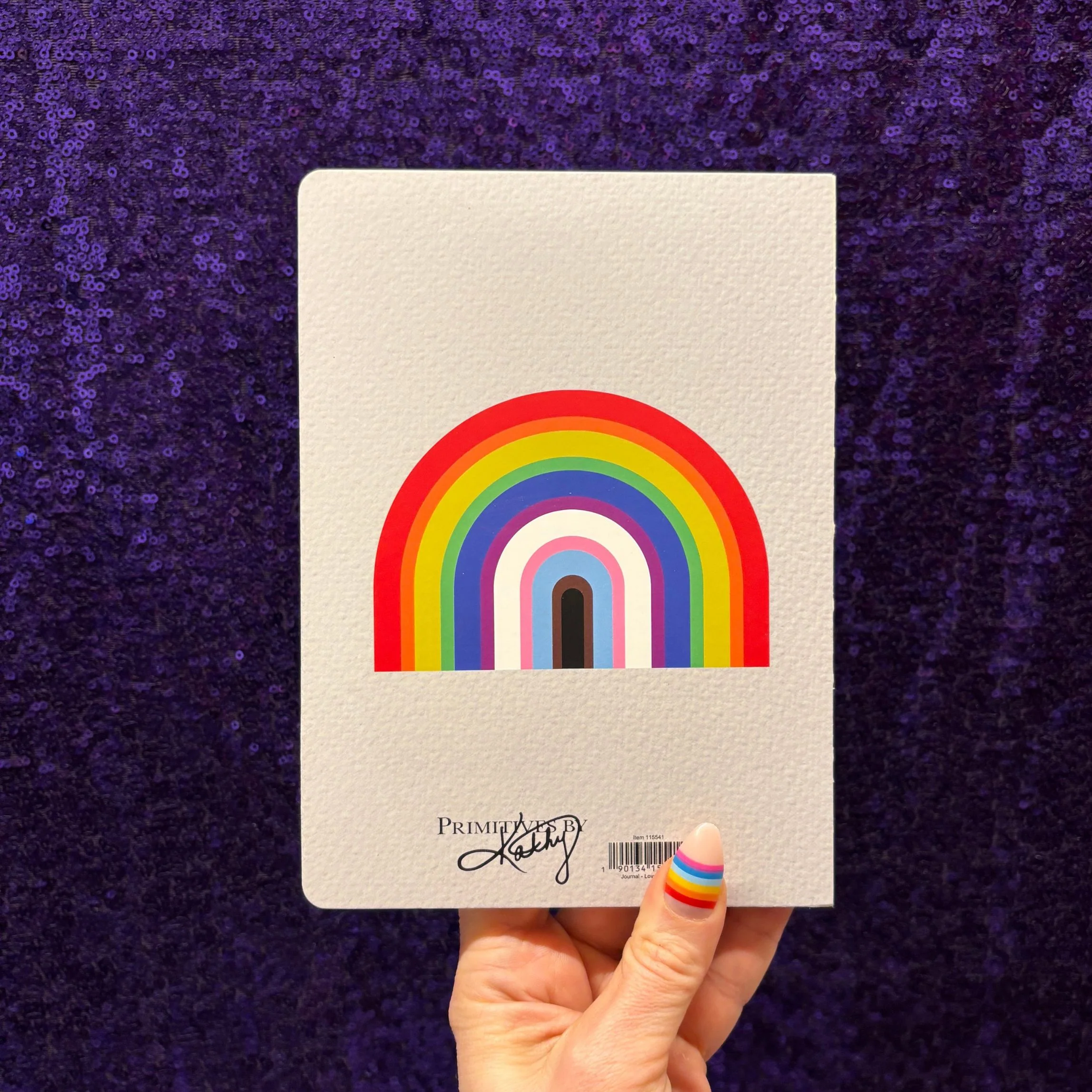 Love Is Love Journal LGBTQ+ Pride Notebook with Rainbow Back Cover | 160 Lined Pages - Image 5