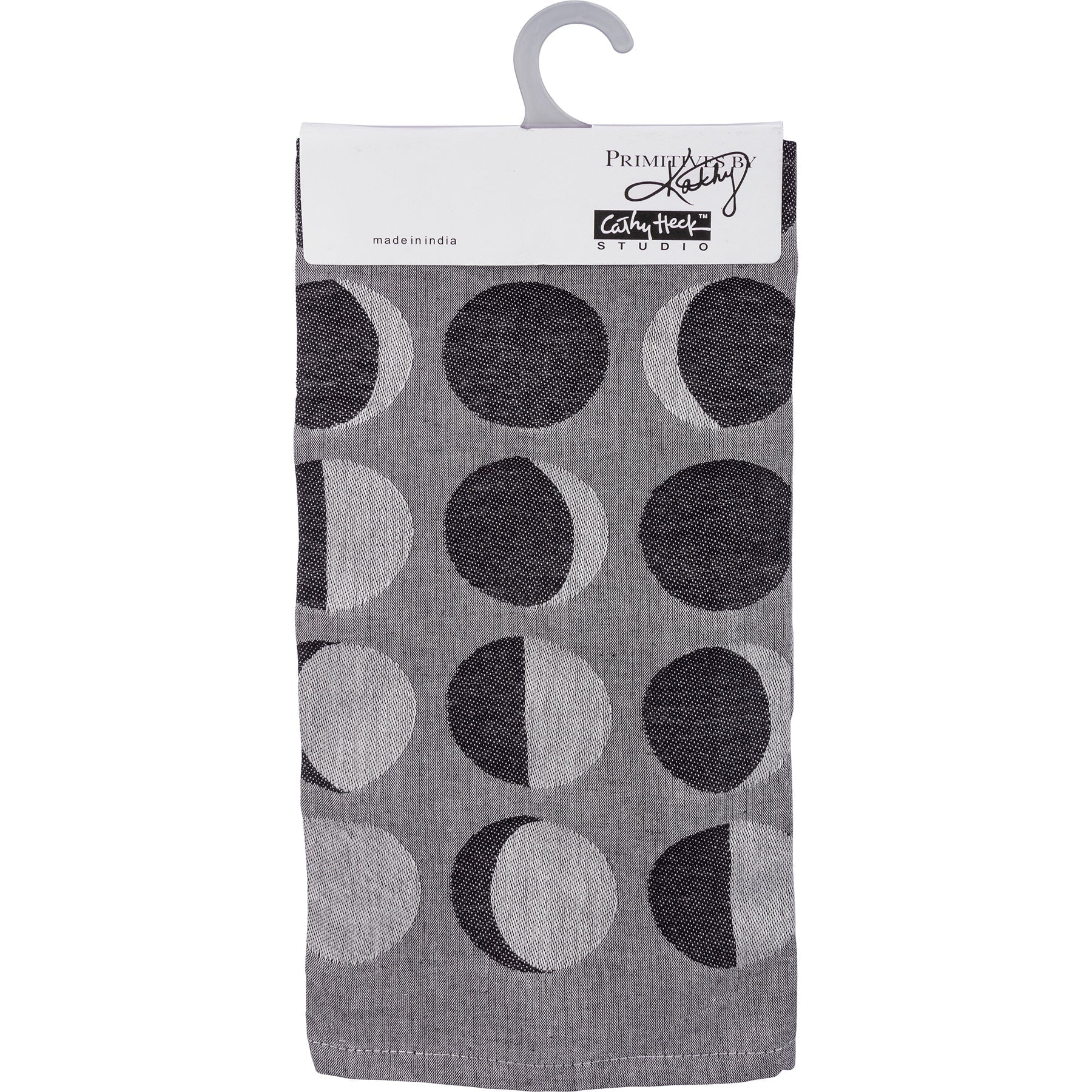Love You To The Full Moon And Back Kitchen Towel | Gothic Black Cat Mystical Moon Phases | 20" x 28" - Image 6