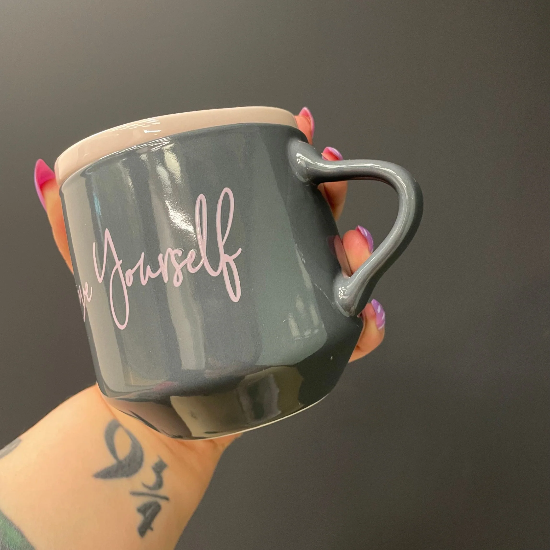 Love Yourself Mug & Coaster Lid with Rainbow Design - Image 6