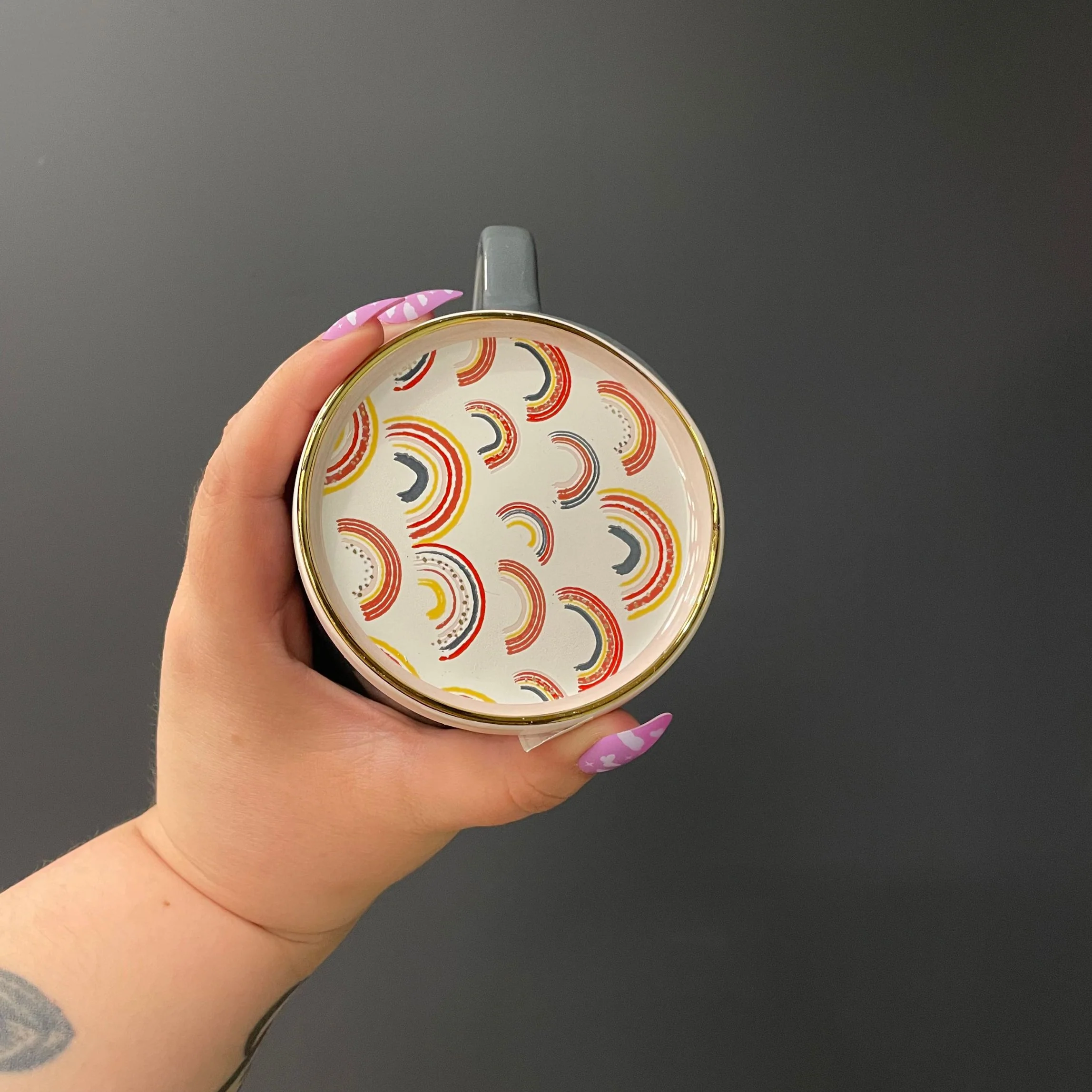 Love Yourself Mug & Coaster Lid with Rainbow Design - Image 8