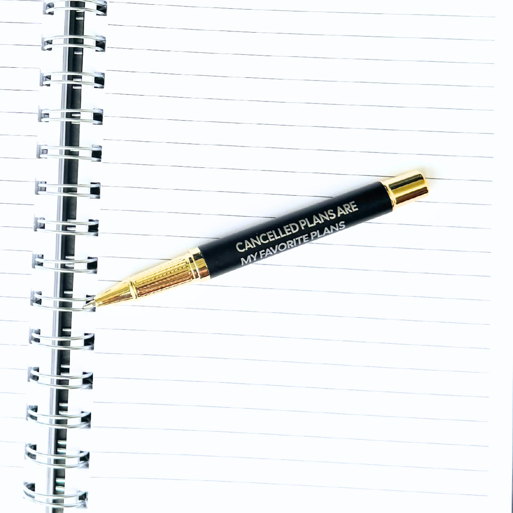 Lover of Cancelled Plans Journal with Matching Pen | Funny Notebook Gift for Home or Office - Image 3