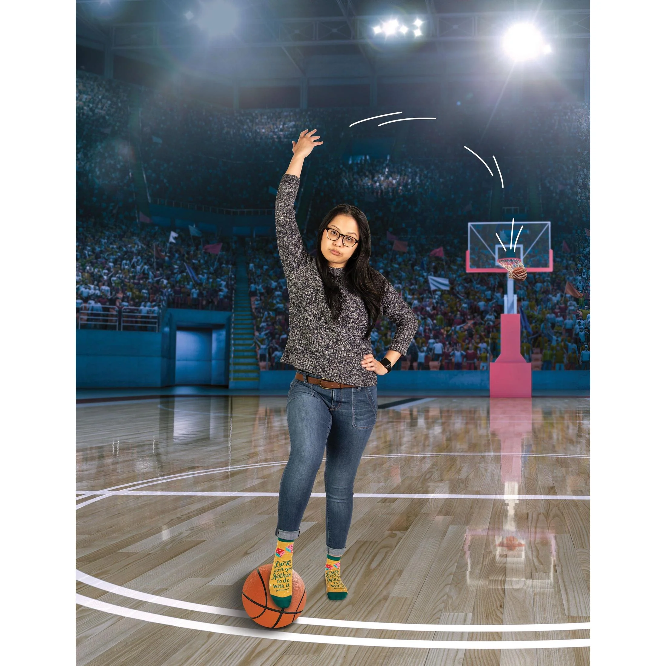 Luck Ain't Got Nothin' To Do With It Women's Ankle Socks | BlueQ at GetBullish - Image 8