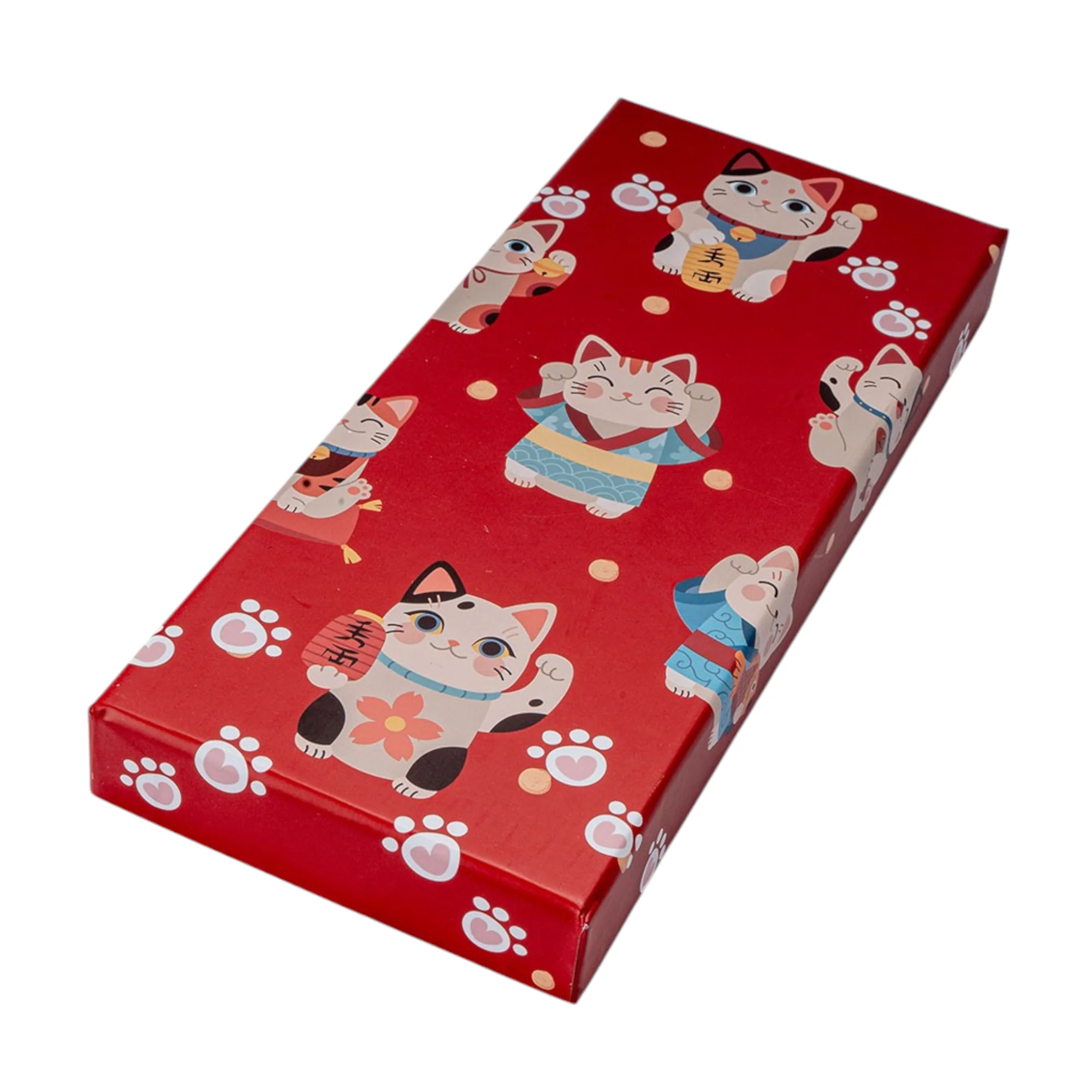 Lucky Cat Neko 2 Pair Chopsticks and Rests Gift Set | Bamboo & Ceramic Japanese Dining Set - Image 4