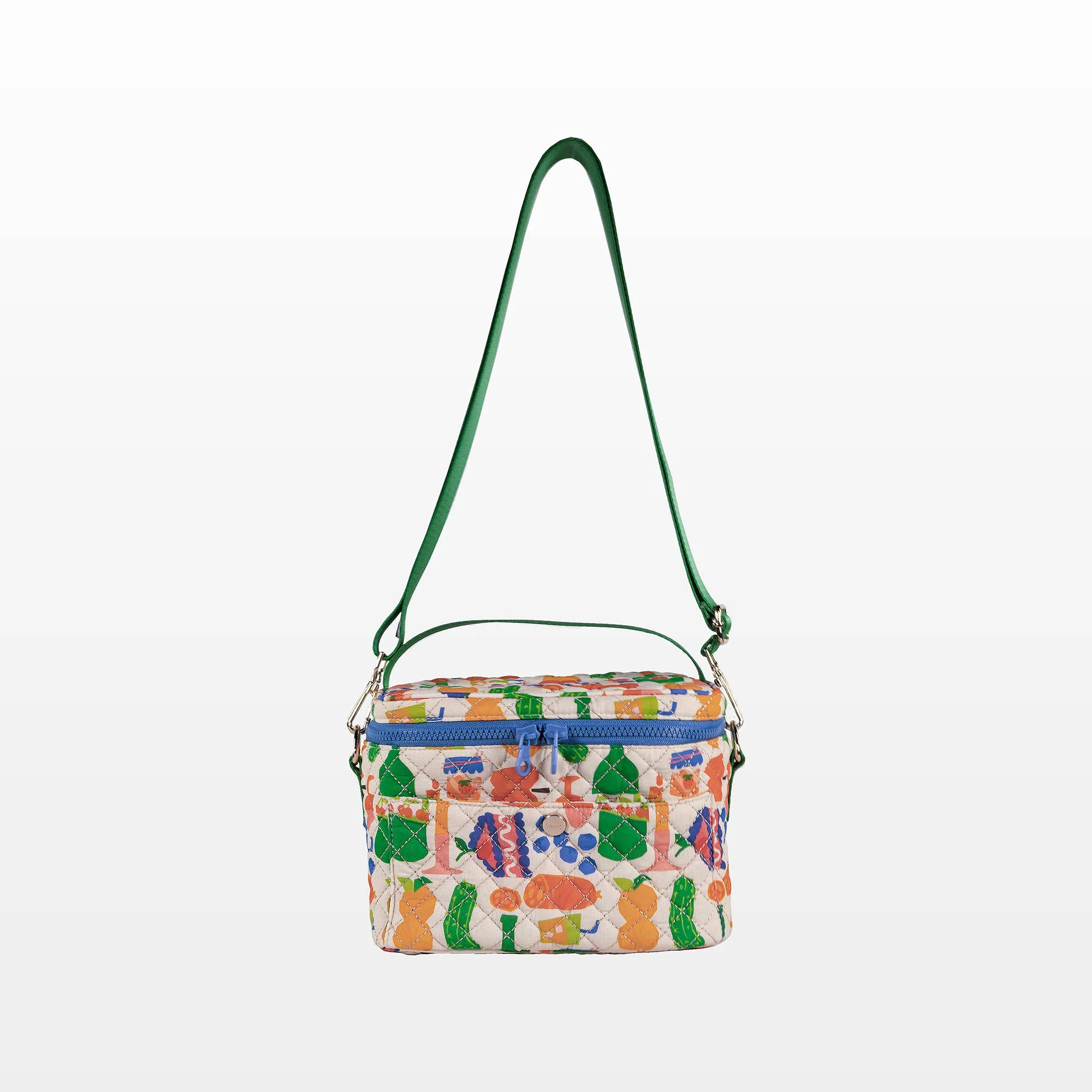 Charcuterie Party Quilted Insulated Lunch Bag | Adjustable Strap & Front Pocket - Image 4
