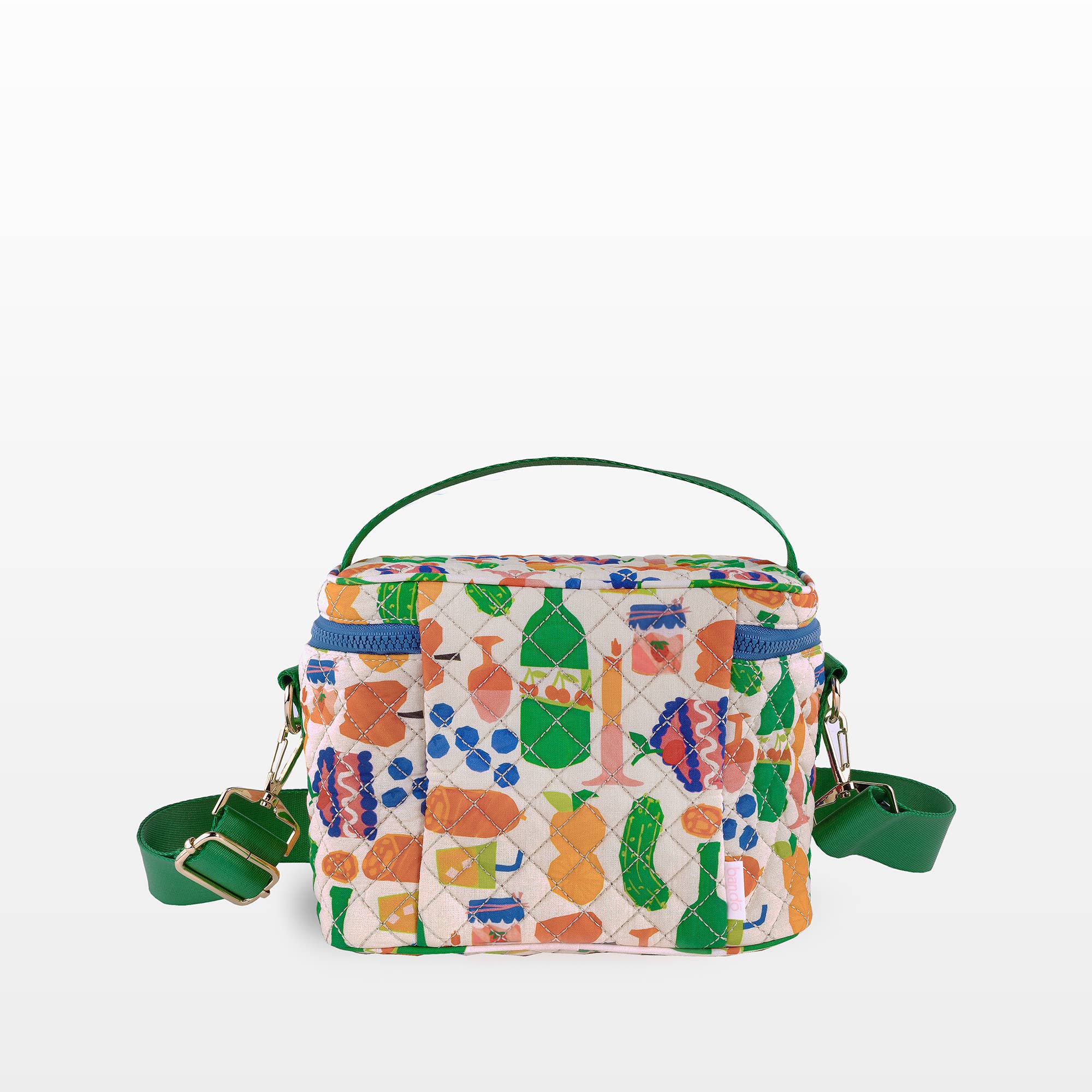 Charcuterie Party Quilted Insulated Lunch Bag | Adjustable Strap & Front Pocket - Image 5