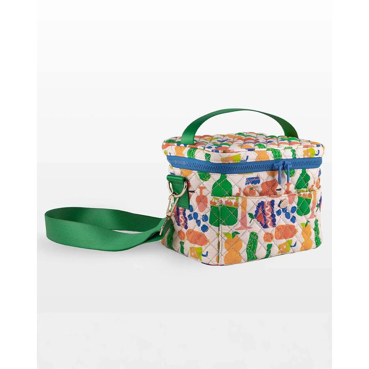 Charcuterie Party Quilted Insulated Lunch Bag | Adjustable Strap & Front Pocket - Image 7