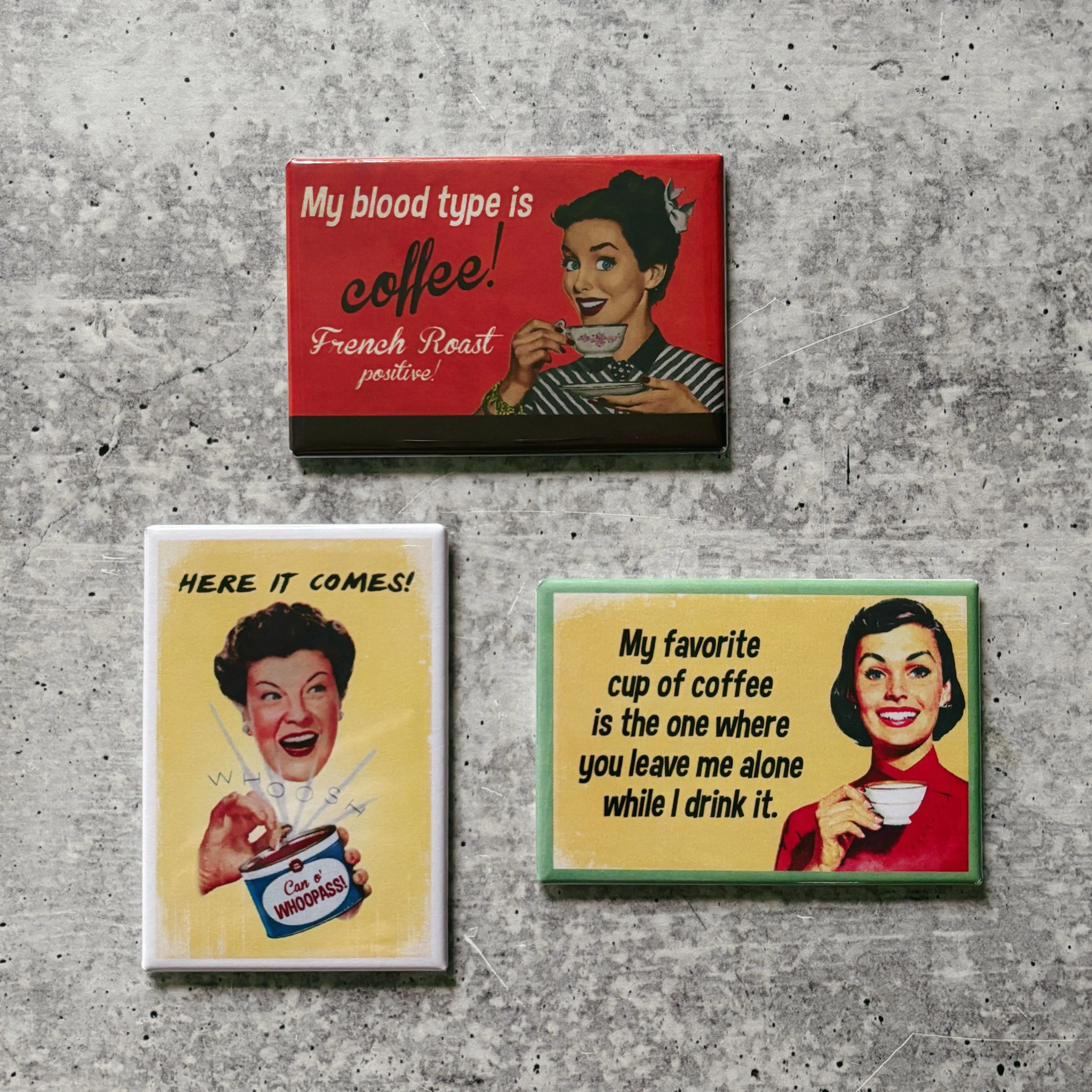 Can 'o Whoopass Funny Refrigerator Magnet | Rectangular Magnetic Surface Decor | 2" x 3" - Image 4