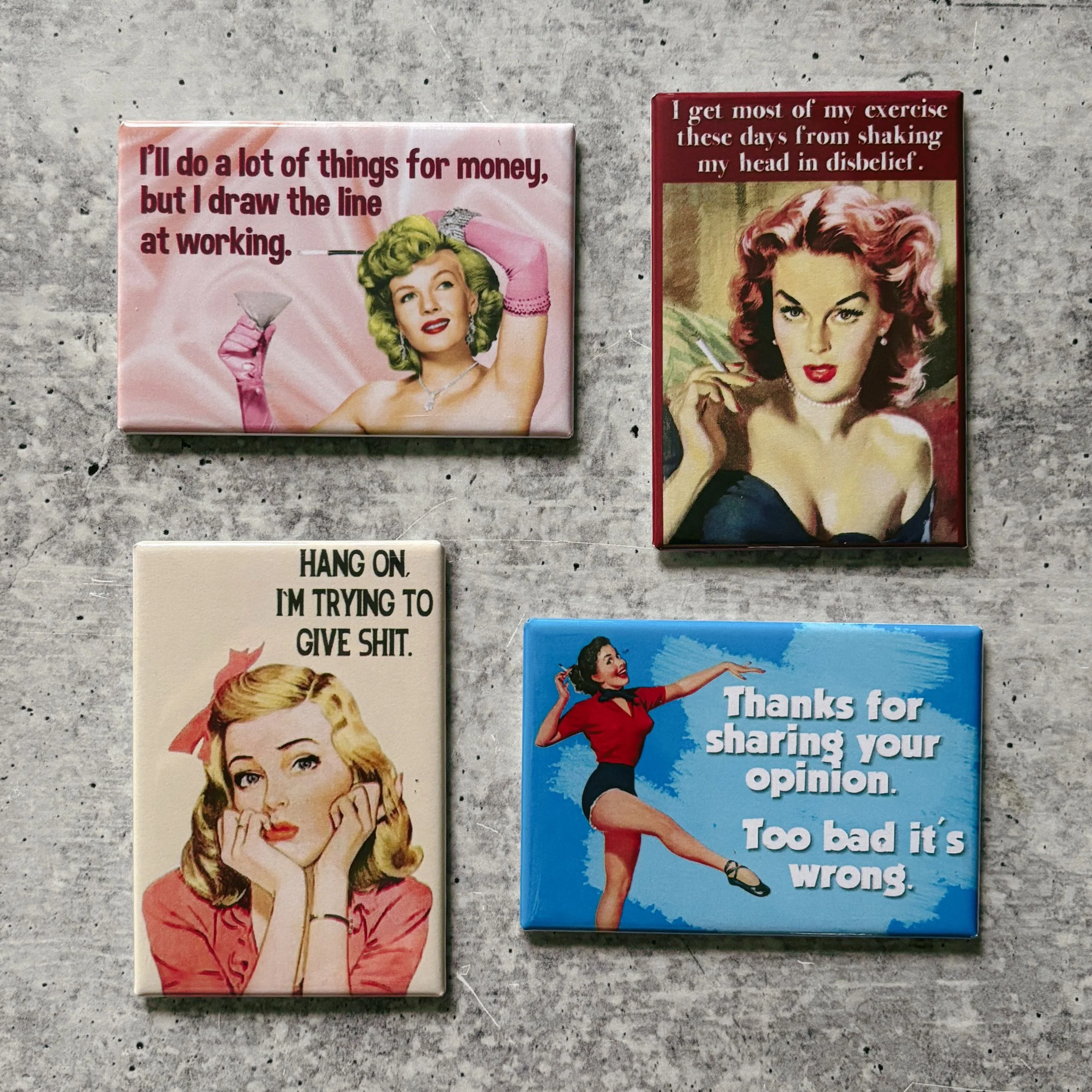 I’ll Do A Lot Of Things For Money Funny Refrigerator Magnet | Rectangular Magnetic Surface Decor | 2" x 3" - Image 4