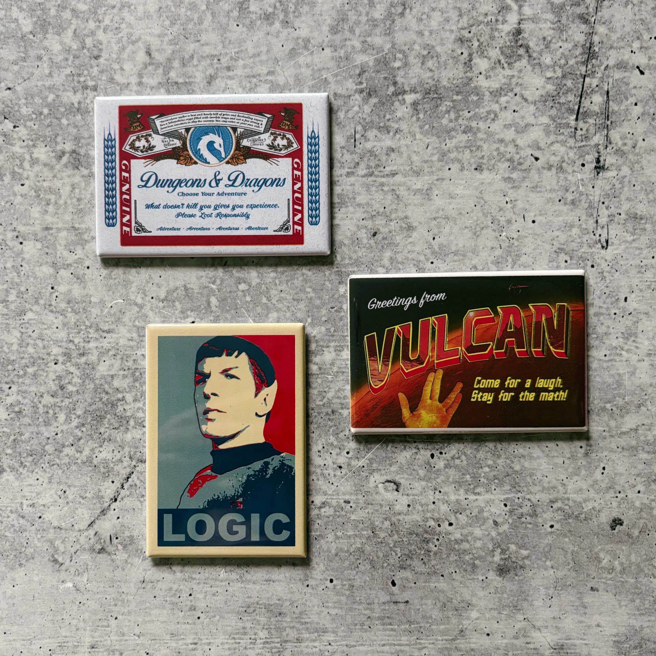 Dungeons & Dragons Funny Refrigerator Magnet | Rectangular Magnetic Surface Decor | 2" x 3" - Image 4