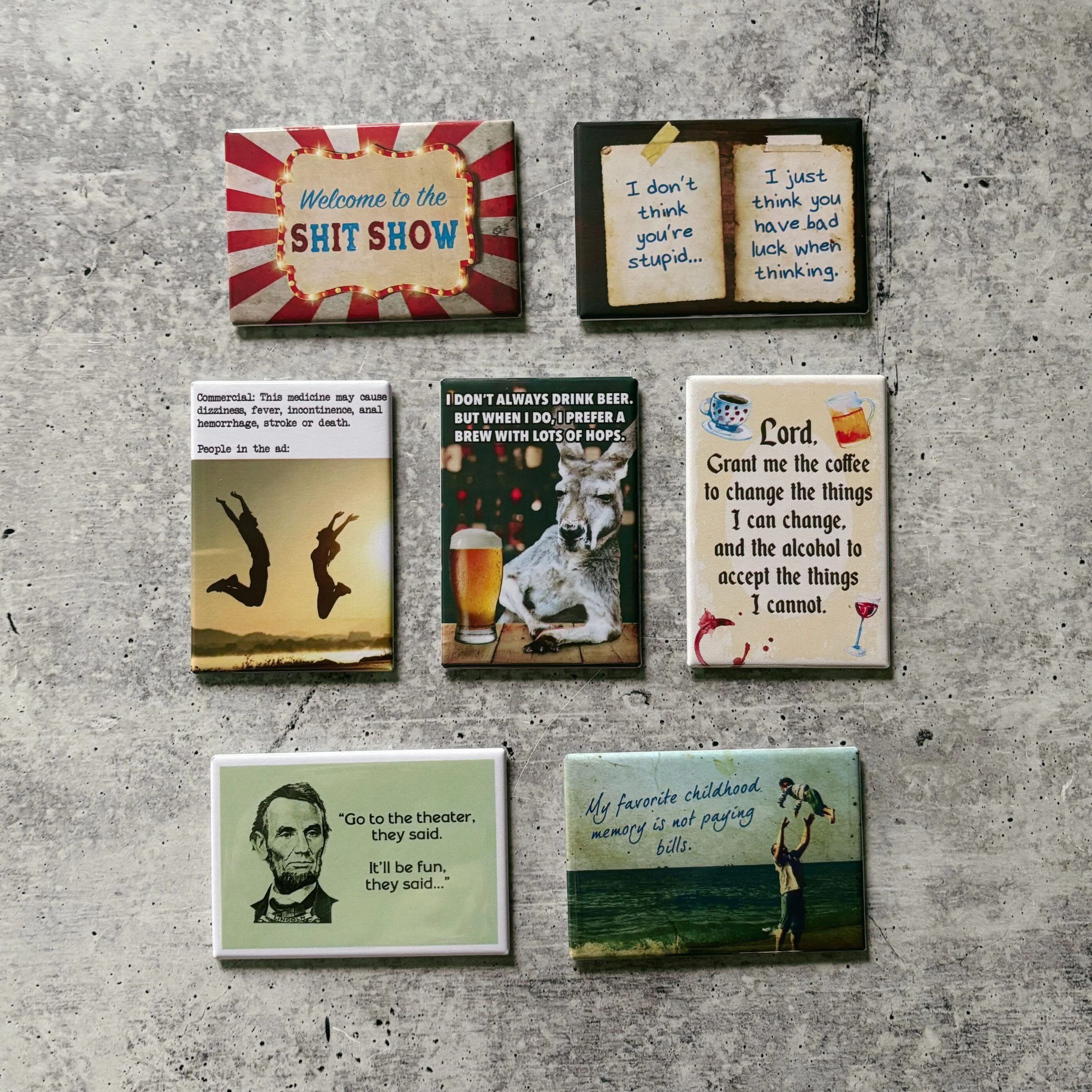 Welcome To The Shit Show Funny Refrigerator Magnet | Rectangular Magnetic Surface Decor | 2" x 3" - Image 4