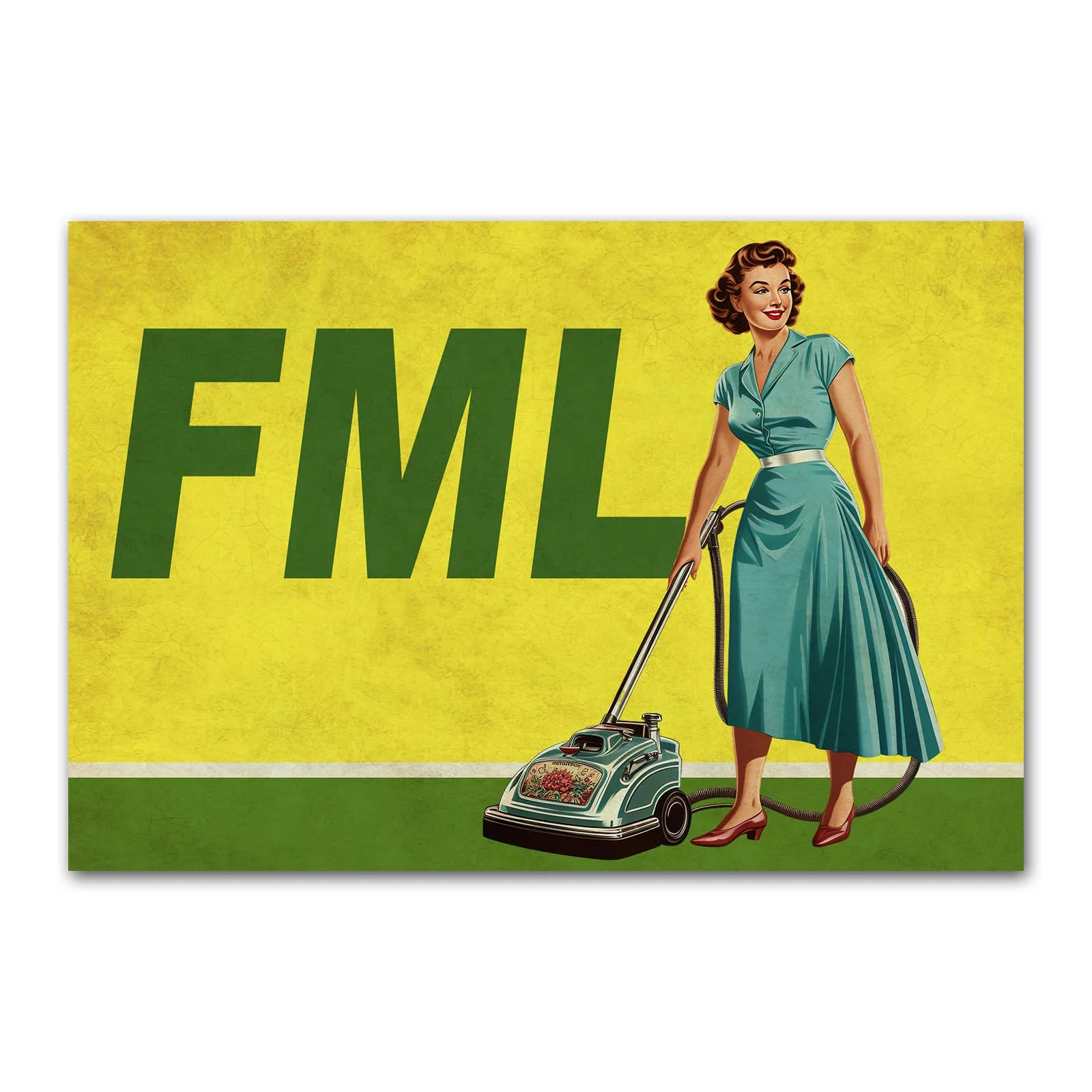 FML Funny Refrigerator Magnet | Rectangular Magnetic Surface Decor | 2" x 3"