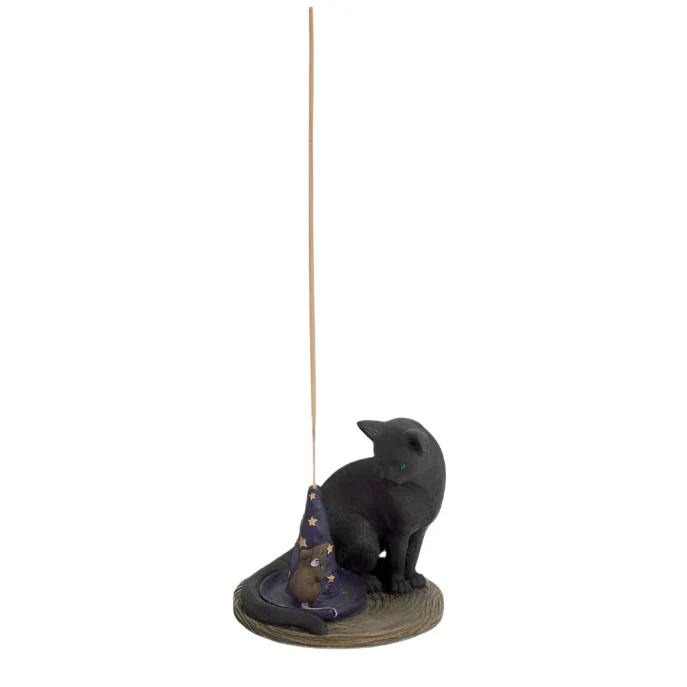 Magical Cat and Mouse Incense Burner | Incense Stick Holder | 6'' Tall
