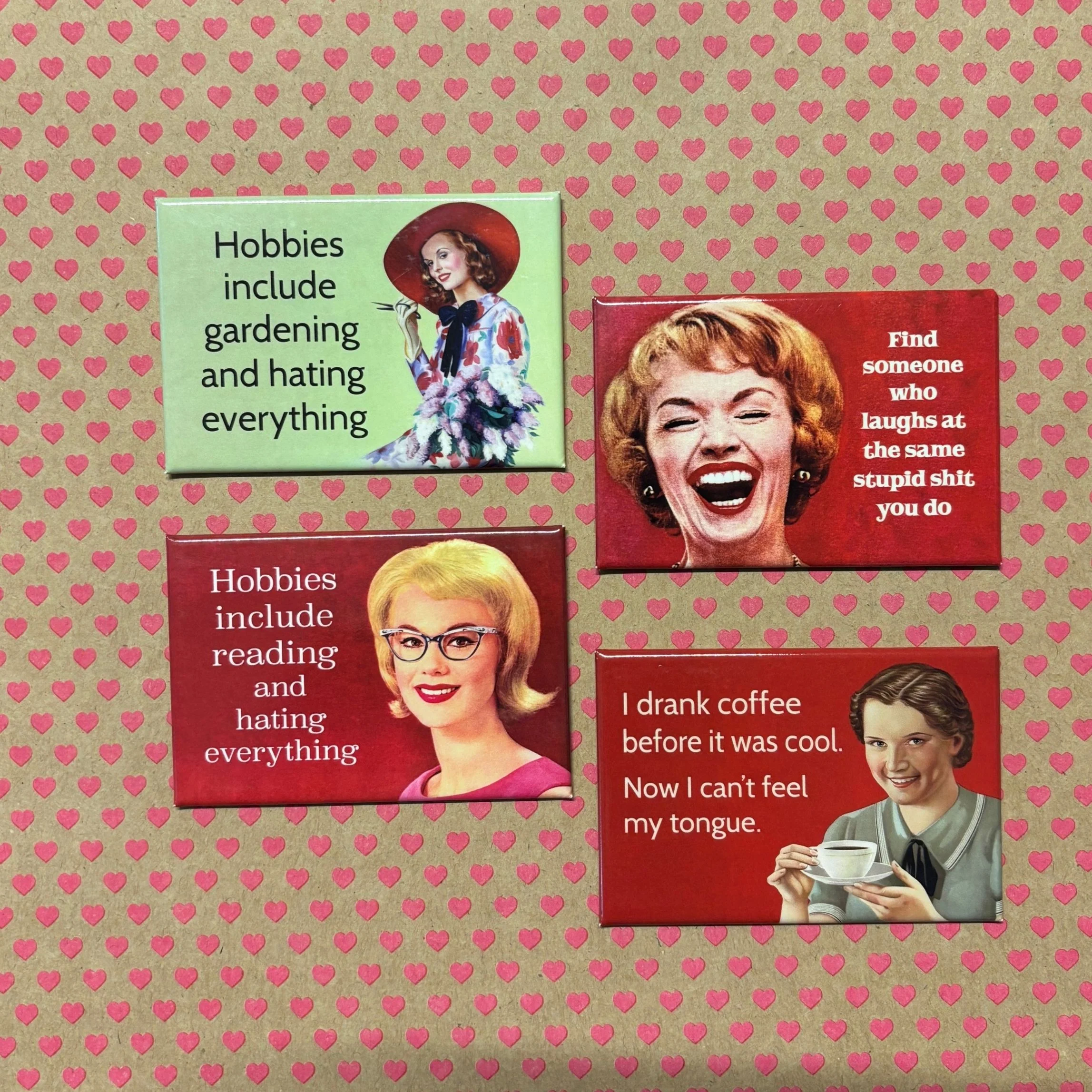 Hobbies Include Reading And Hating Everything Refrigerator Magnet | 3" x 2" - Image 4