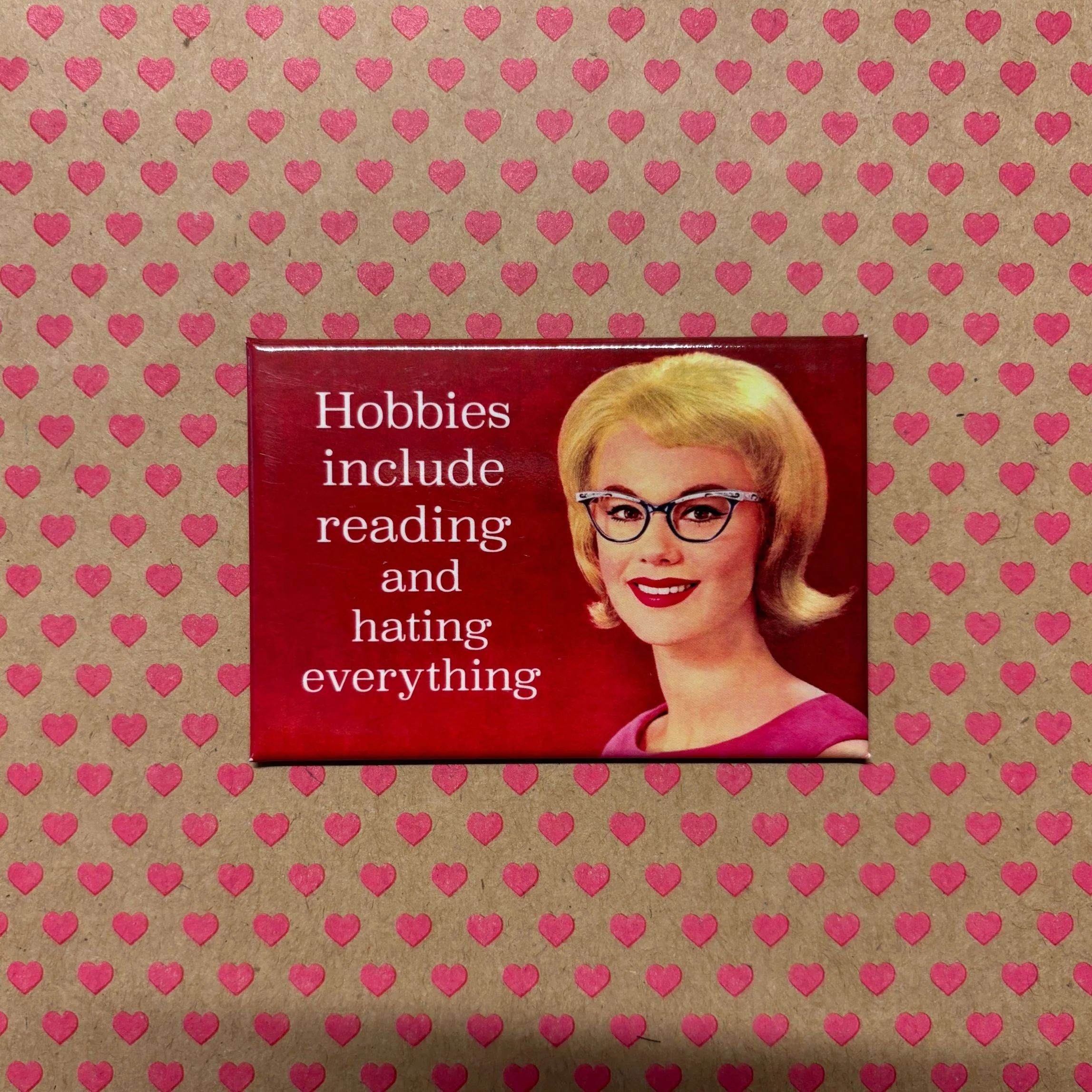 Hobbies Include Reading And Hating Everything Refrigerator Magnet | 3" x 2" - Image 2