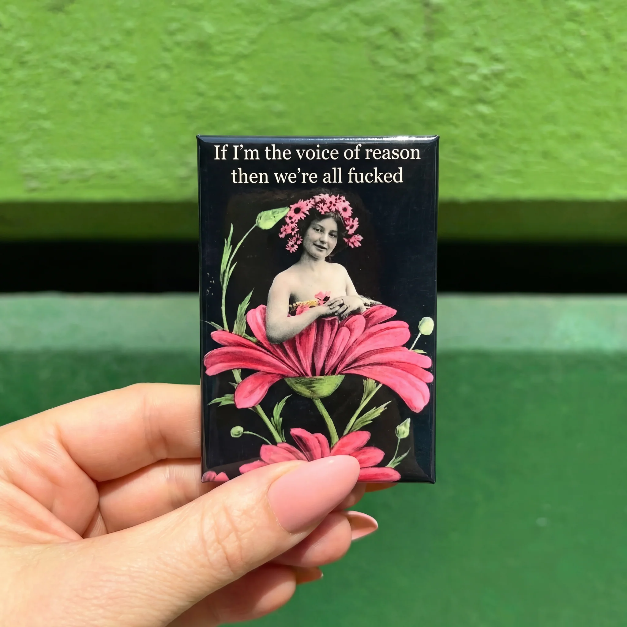 If I’m the Voice of Reason, Then We’re All F****d Funny Magnet | Sarcastic Humor Fridge Magnet - Image 2