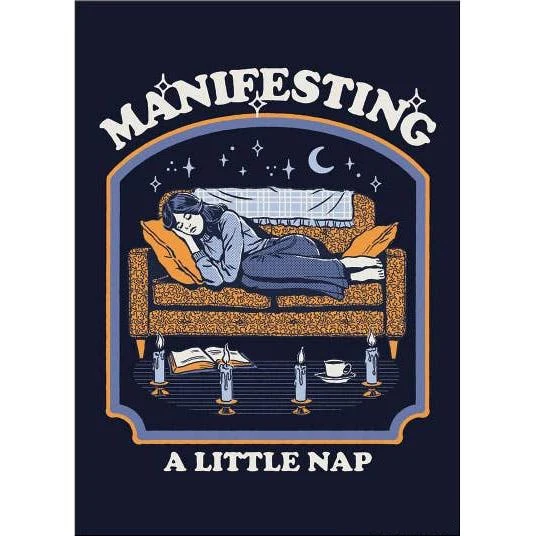 Manifesting A Little Nap Rectangular Refrigerator Magnet | Magnetic Surface Decor Art by Steven Rhodes | 2.5" X 3.5" - Image 2