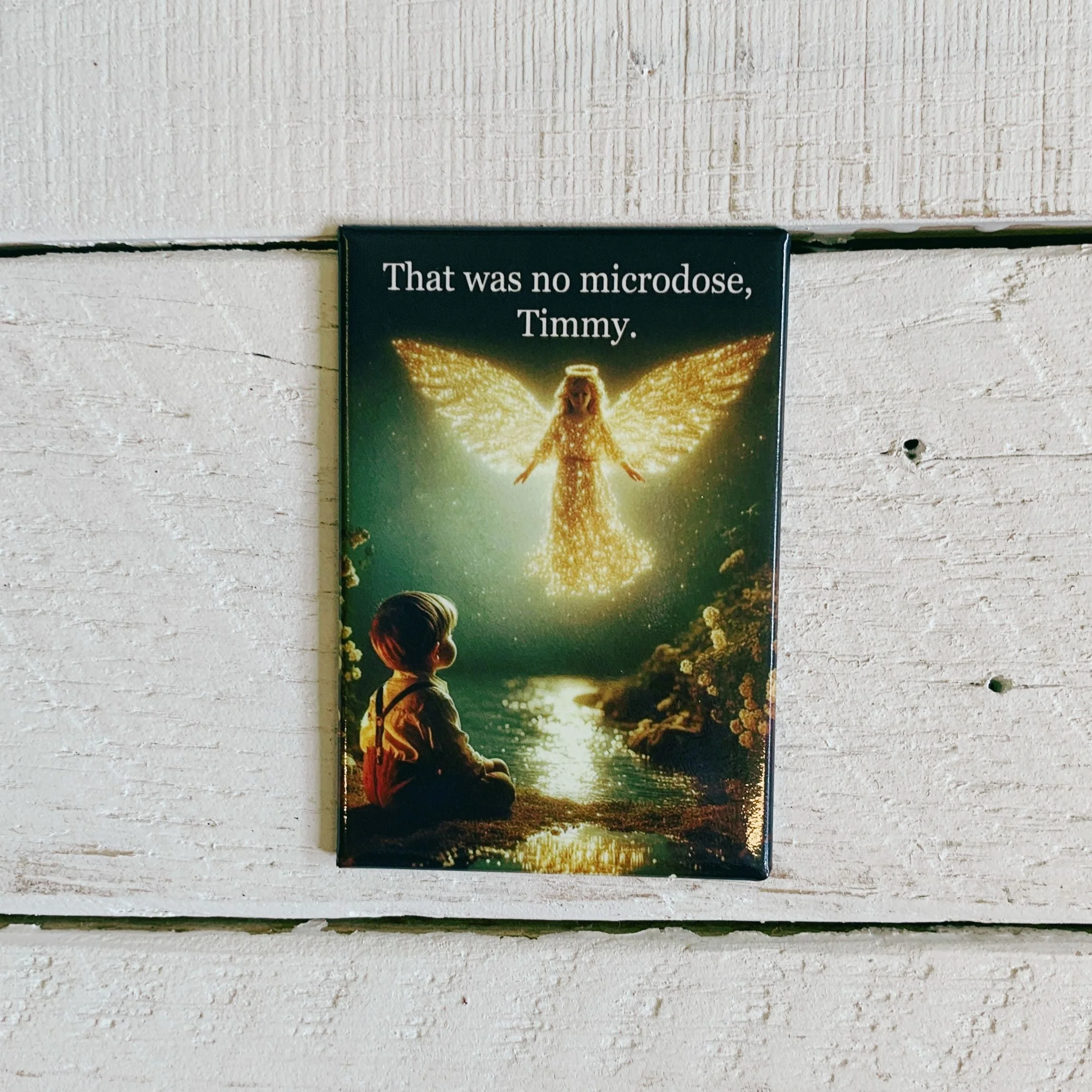 That Was No Microdose Timmy Rectangular Magnet | Fridge Magnetic Surface Magnet Decor | 3" x 2" - Image 2