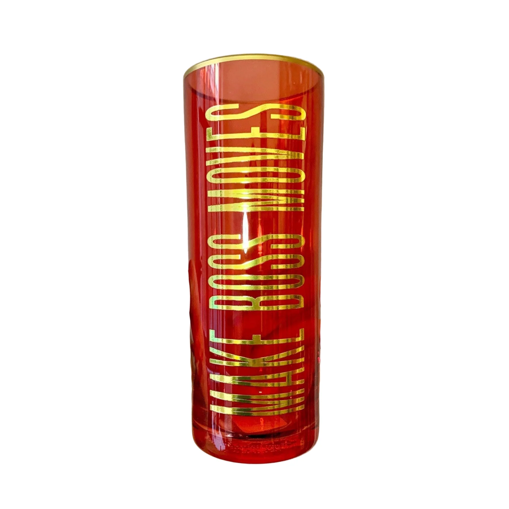 Make Boss Moves Collins Glass in Coral and Gold - Image 3