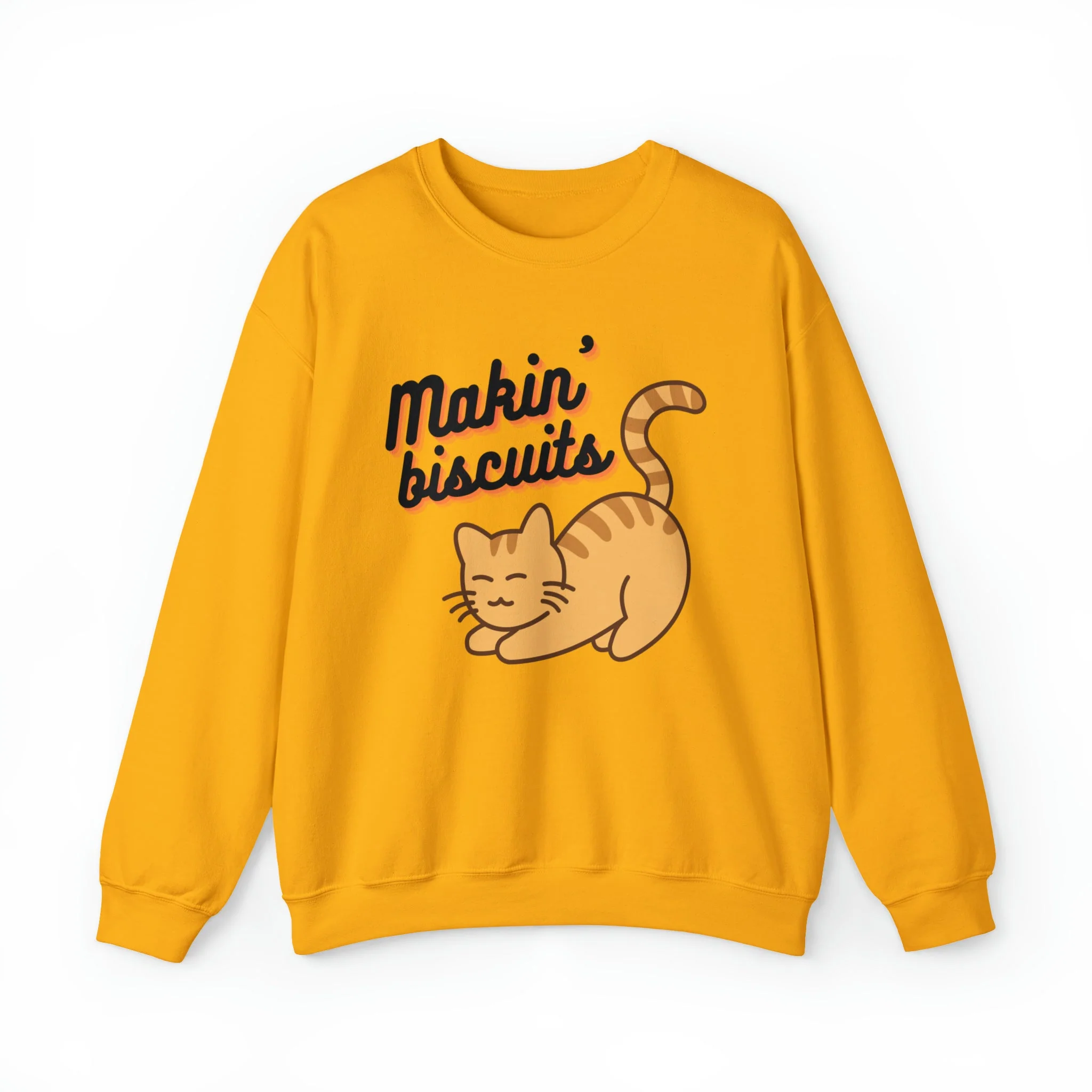 Makin' Biscuits Cat Unisex Heavy Blend™ Crewneck Sweatshirt - Image 11