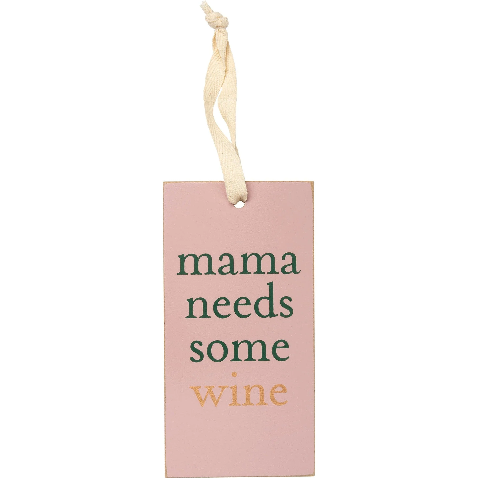 Mama Needs Some Wine Wooden Bottle Tag - Image 2