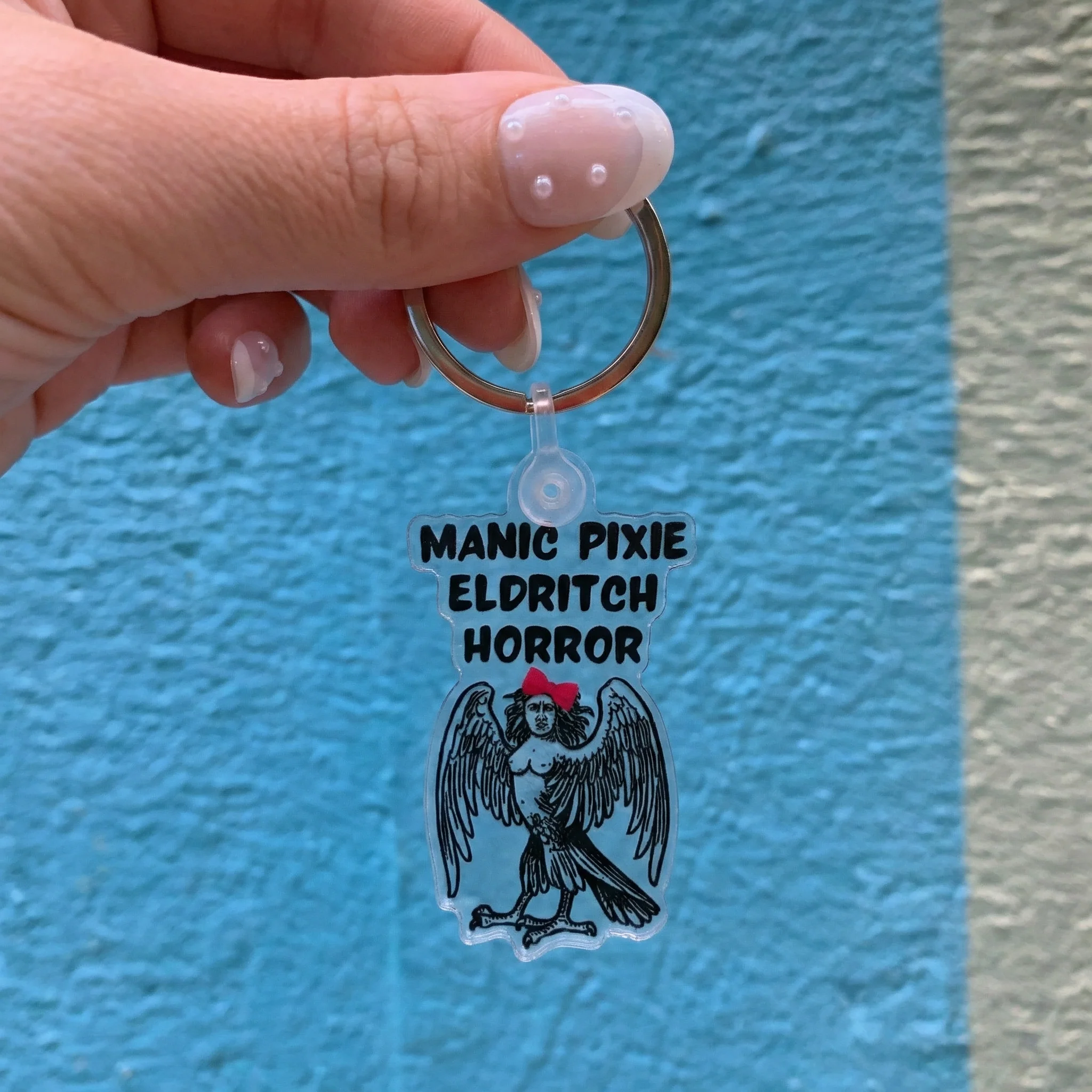 Manic Pixie Eldritch Horror Acrylic Keychain - Image 2