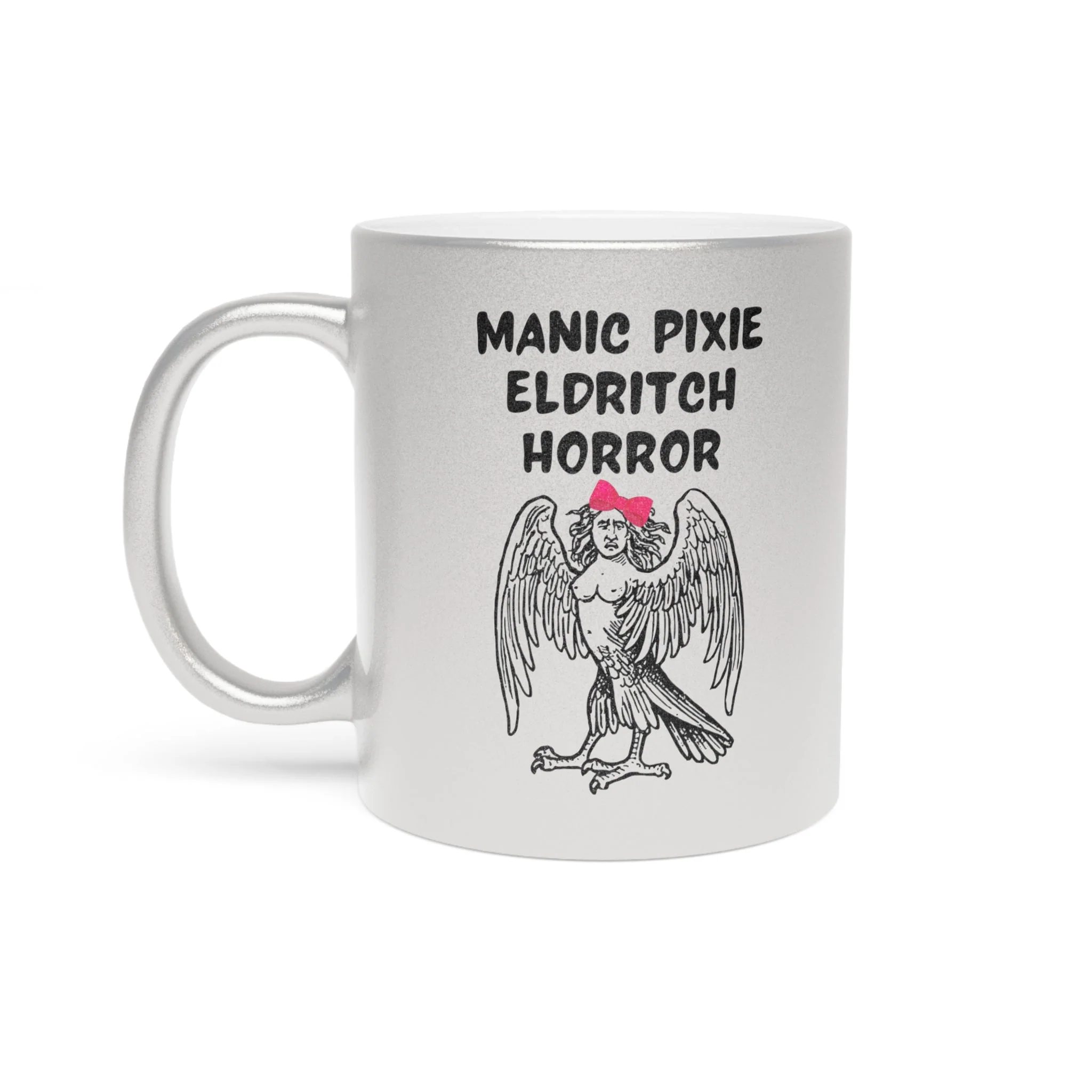 Manic Pixie Eldritch Horror Metallic Mug (Silver\Gold) - Image 2