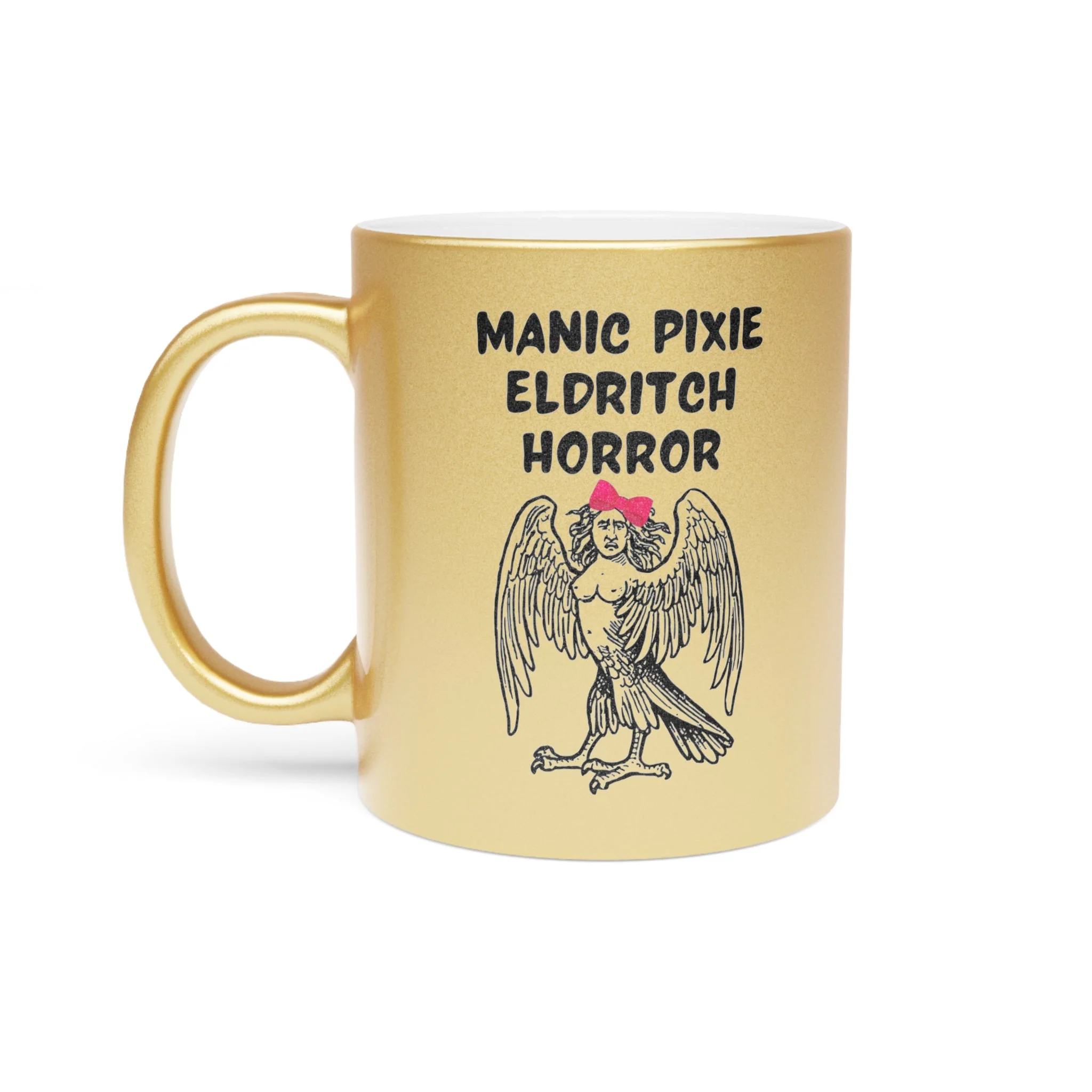 Manic Pixie Eldritch Horror Metallic Mug (Silver\Gold) - Image 5