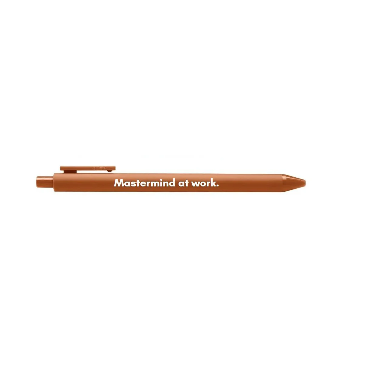 Mastermind At Work Pen 🏆 | Gel Click Pen in Caramel - Image 3
