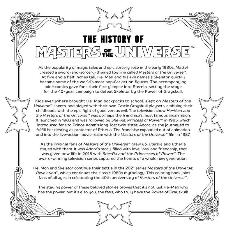 Masters of the Universe Revelation Coloring Book by Mattel | Essential Gift for Fans - Image 10