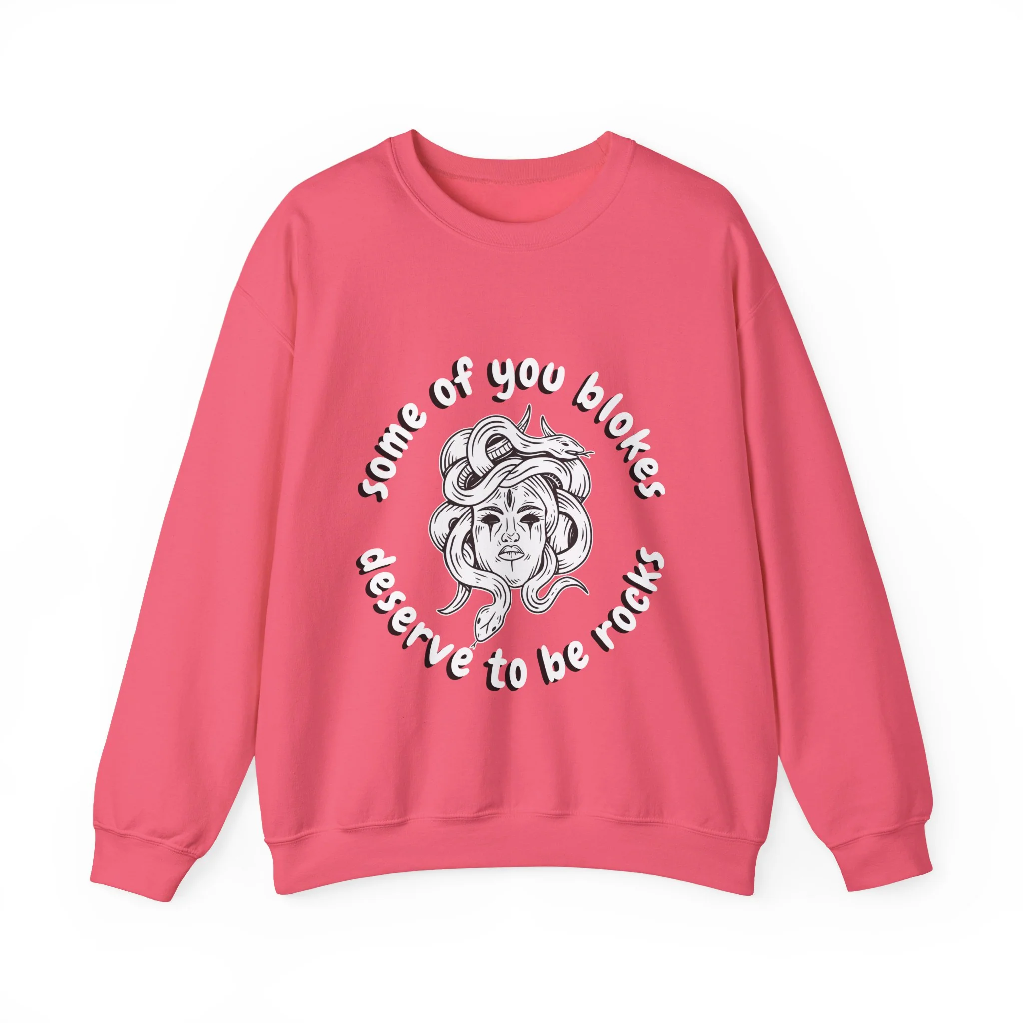 Medusa Some Of You Blokes Deserve to Be Rocks Unisex Heavy Blend™ Crewneck Sweatshirt [Sizes S-5X] - Image 8