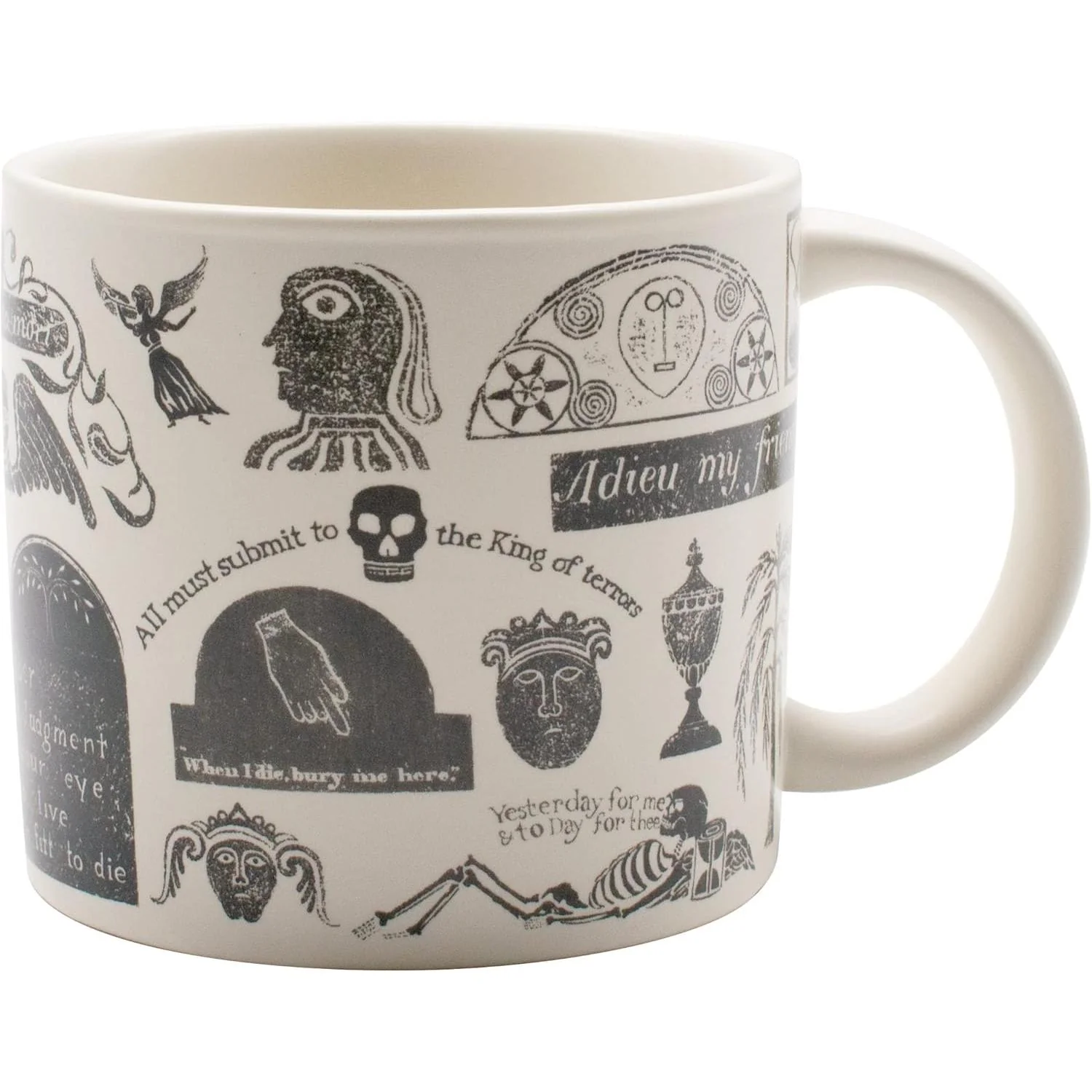 Memento Mori Gothic Coffee Mug | "Remember Death" Ceramic Coffee Tea Cup | 14oz - Image 6