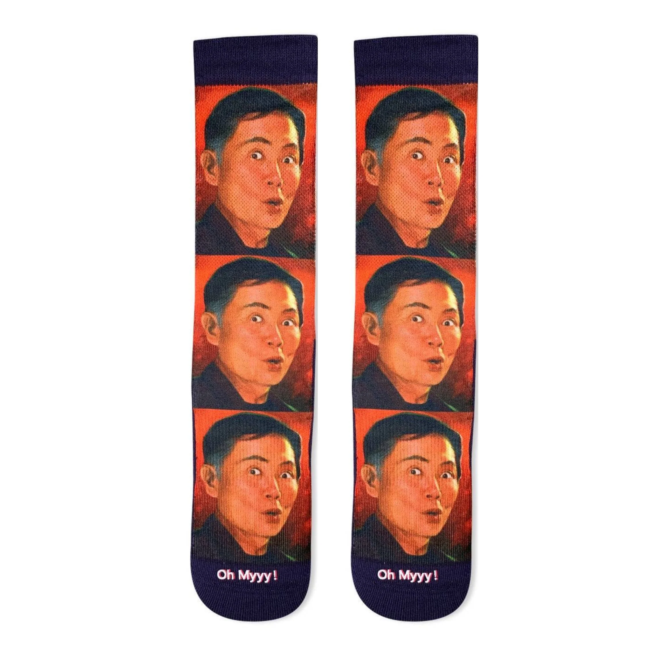 George Takei “Oh My!!” Men's Socks | Fun Star Trek Character Crew Socks - Image 3
